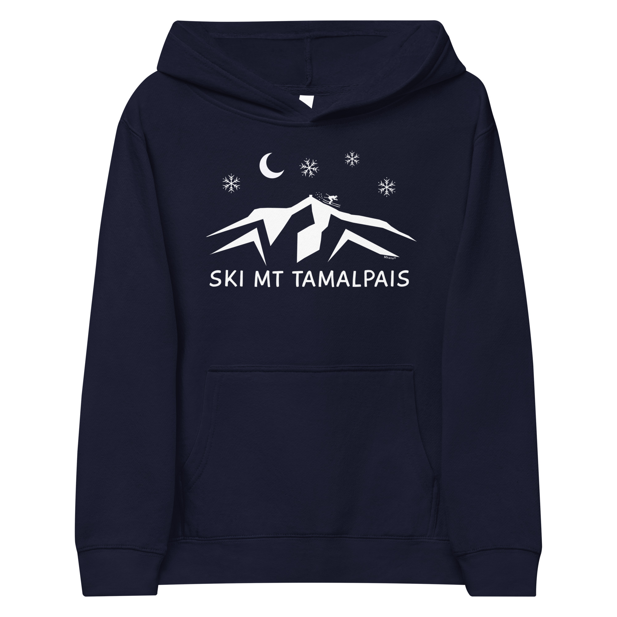 Kids fleece hoodie Ski Mt Tamalpais - Image 3