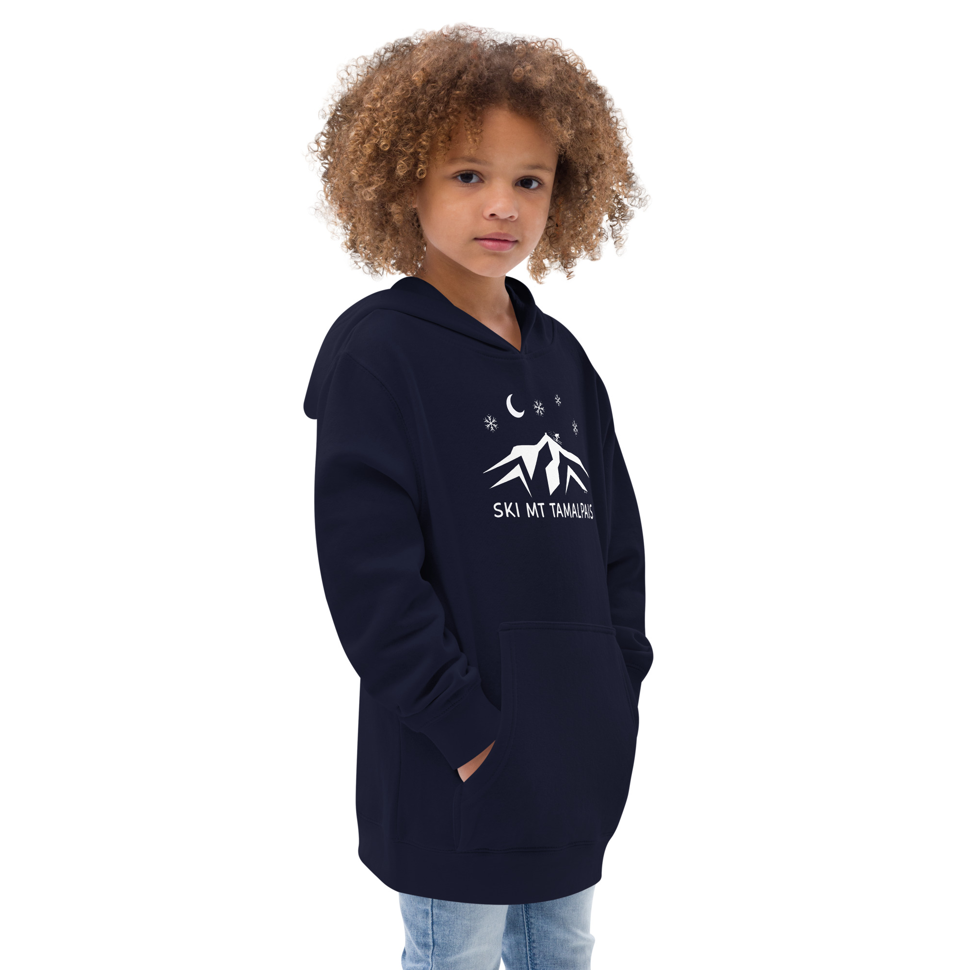 Kids fleece hoodie Ski Mt Tamalpais - Image 7