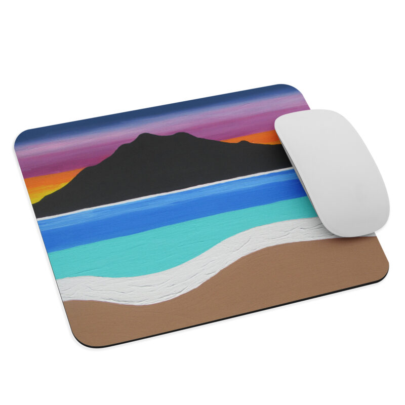 Mouse pad The Sleeping Lady's Serene Twilight Shoreline Mt Tamalpais