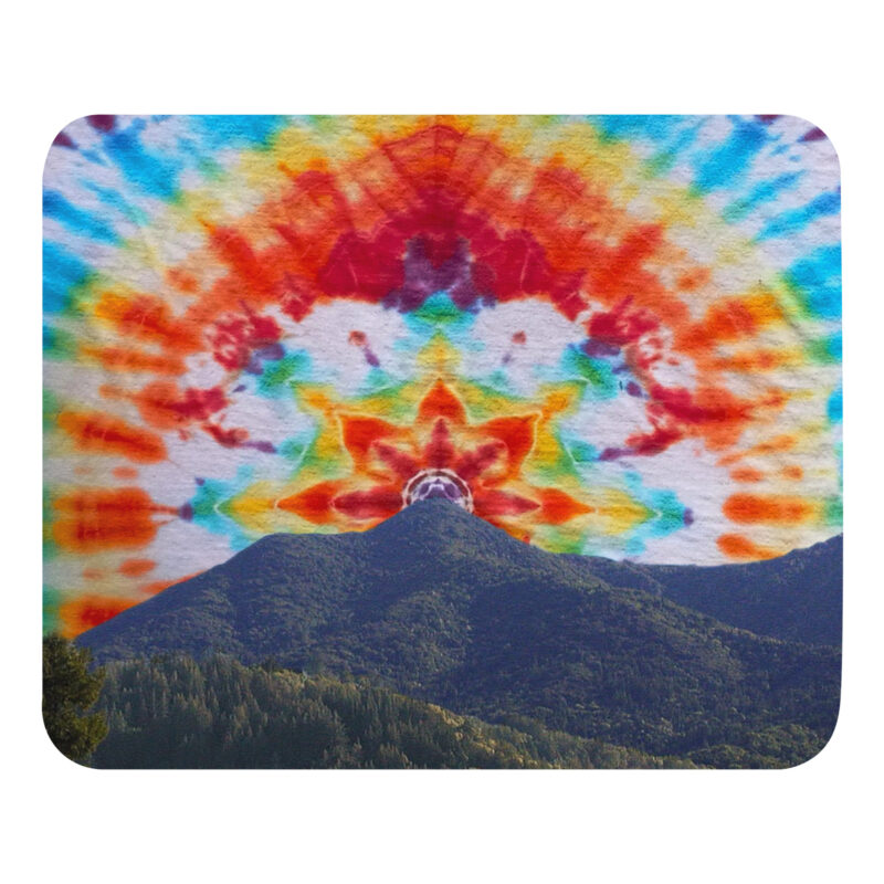 Mouse pad Tie Dye Mt Tamalpais Sky Design