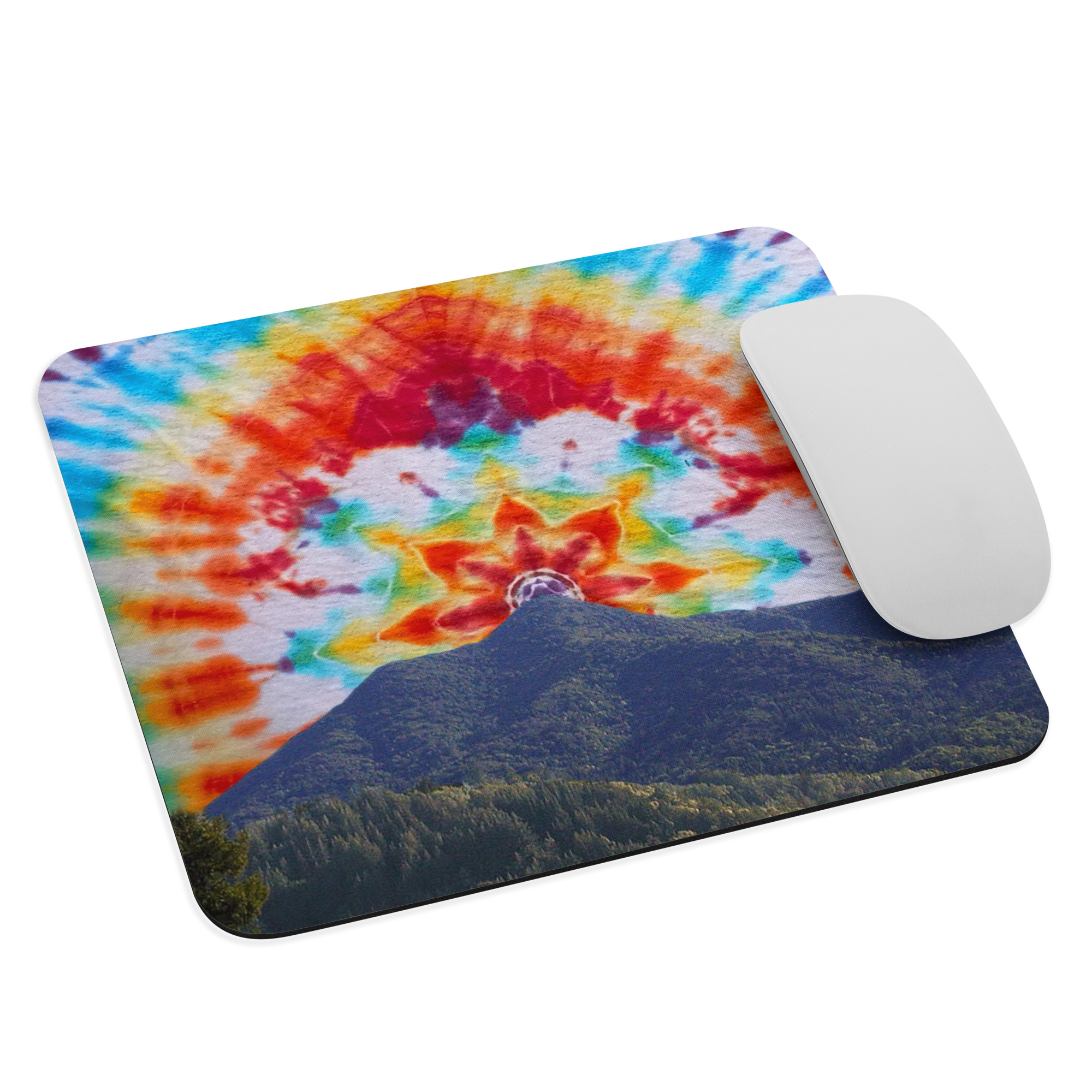 Mouse pad Tie Dye Mt Tamalpais Sky Design - Image 3