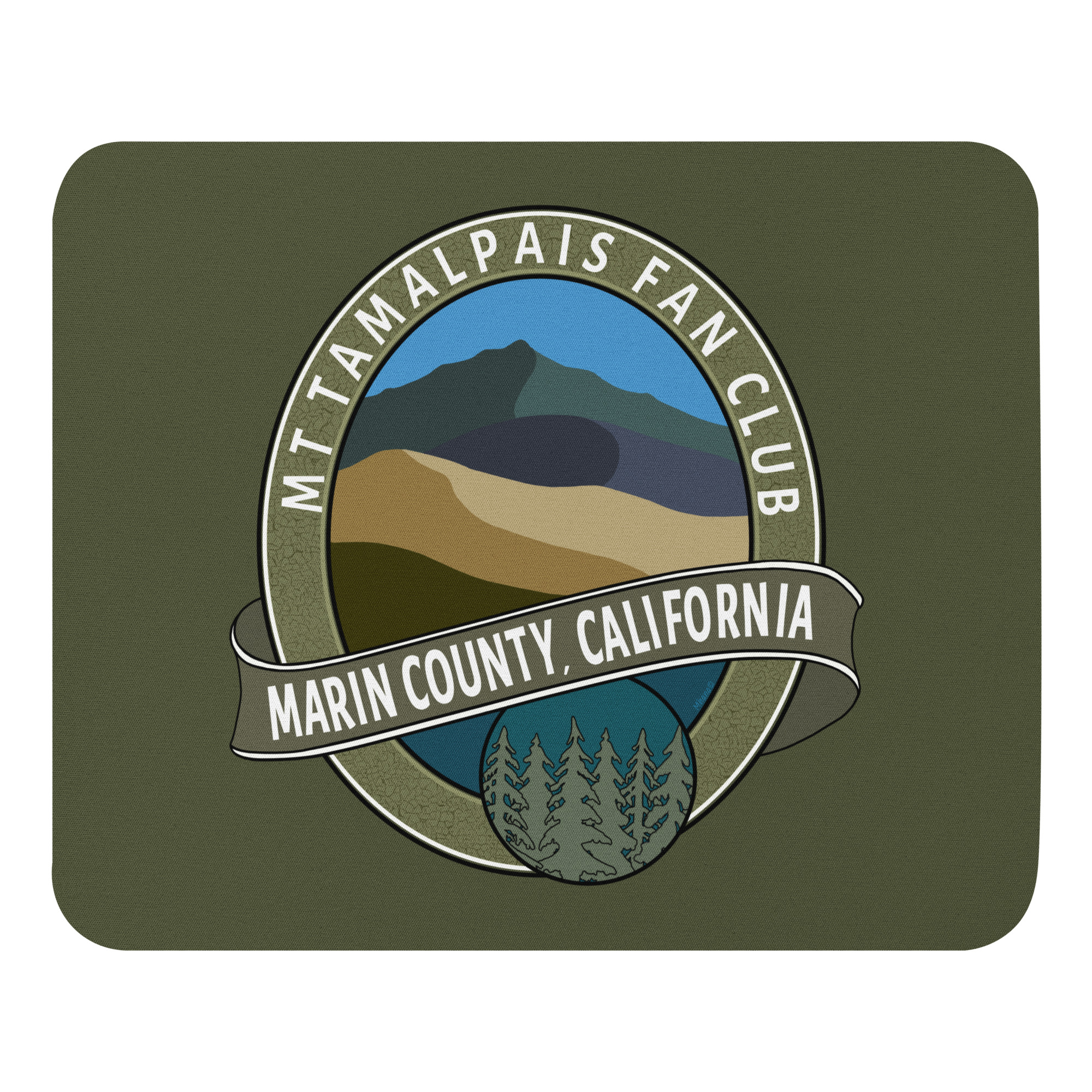 Mouse pad Oval Mt Tamalpais Fan Club Collector's Design