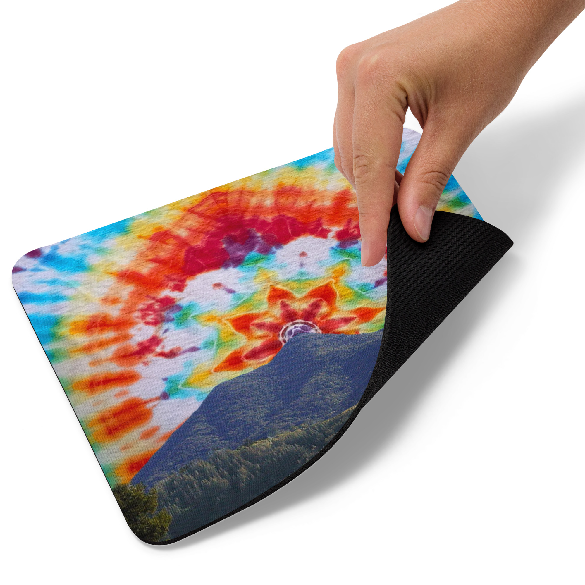 Mouse pad Tie Dye Mt Tamalpais Sky Design - Image 2