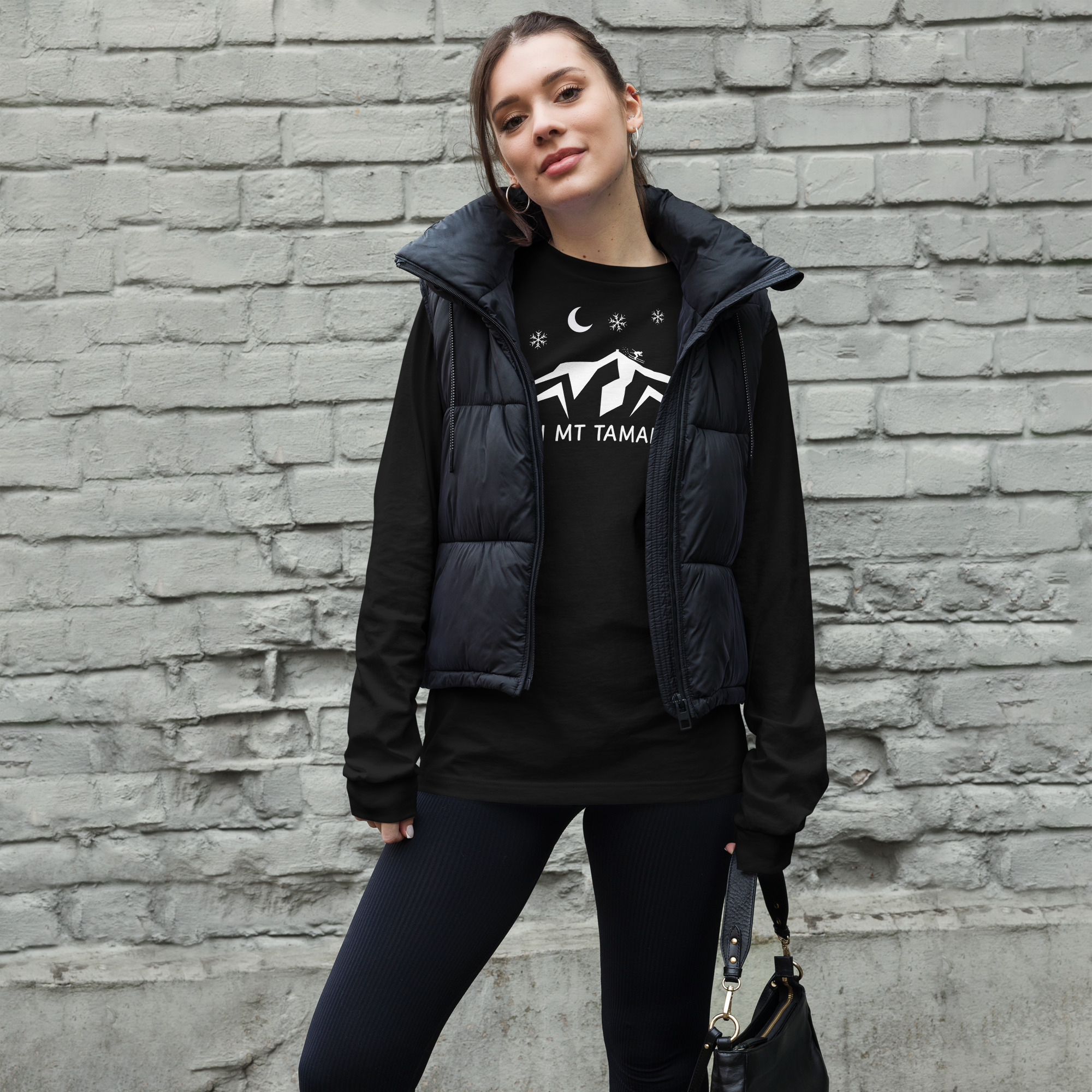 Unisex Long Sleeve Tee Ski Mt Tamalpais - Image 3