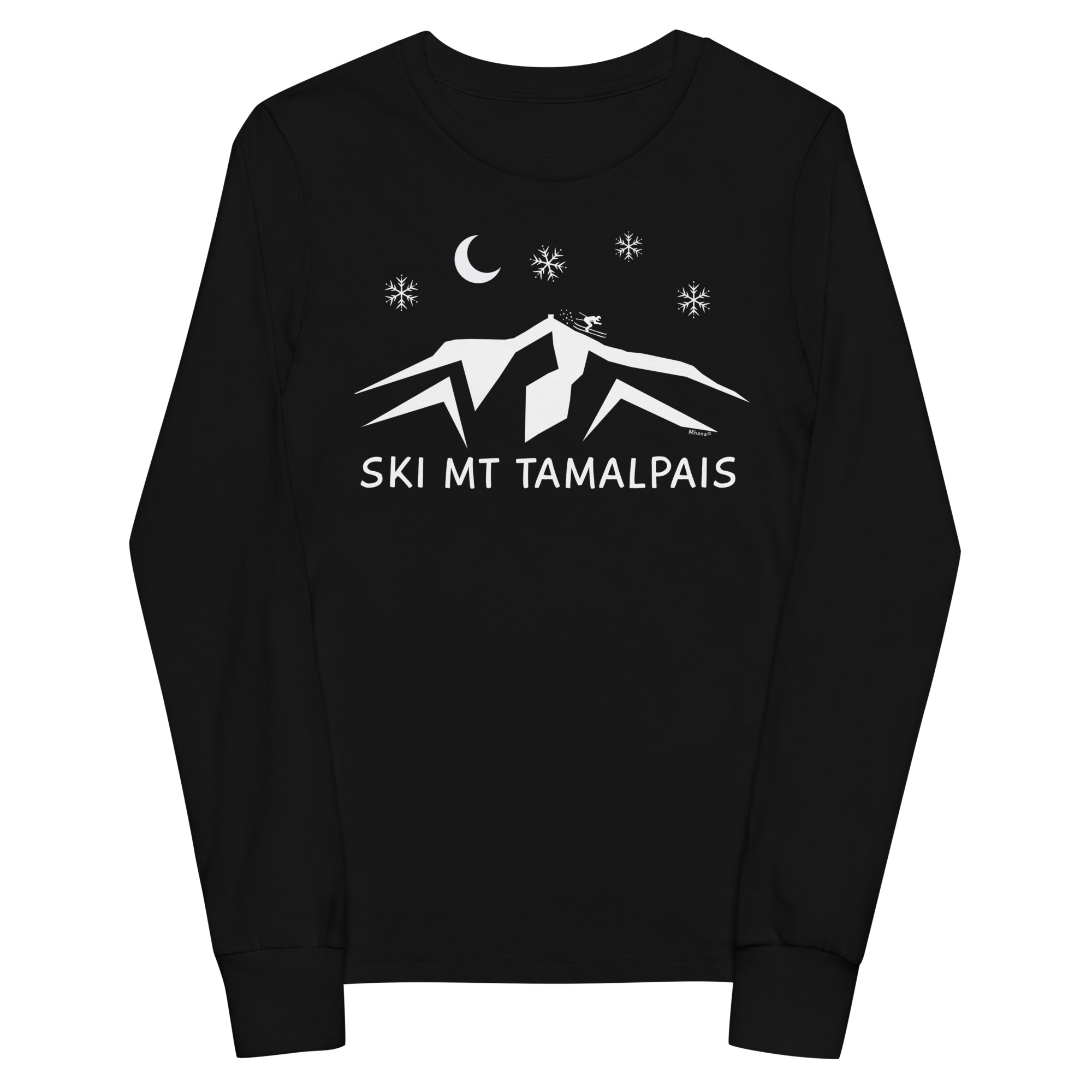 Youth long sleeve tee Ski Mt Tamalpais - Image 4