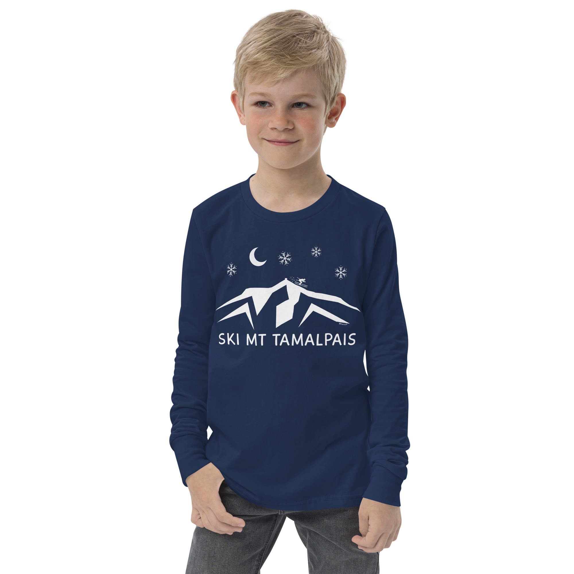 Youth long sleeve tee Ski Mt Tamalpais