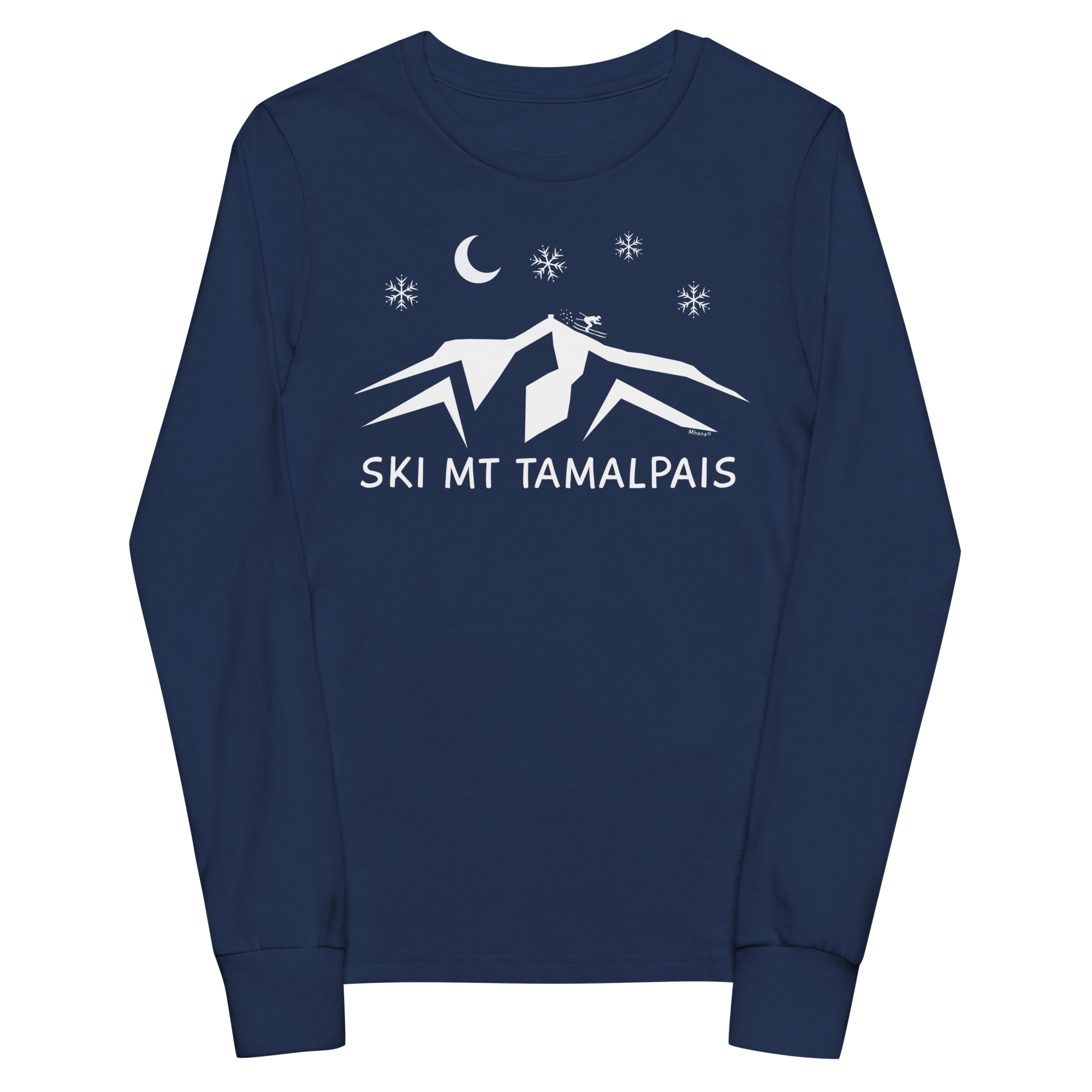 Youth long sleeve tee Ski Mt Tamalpais - Image 5