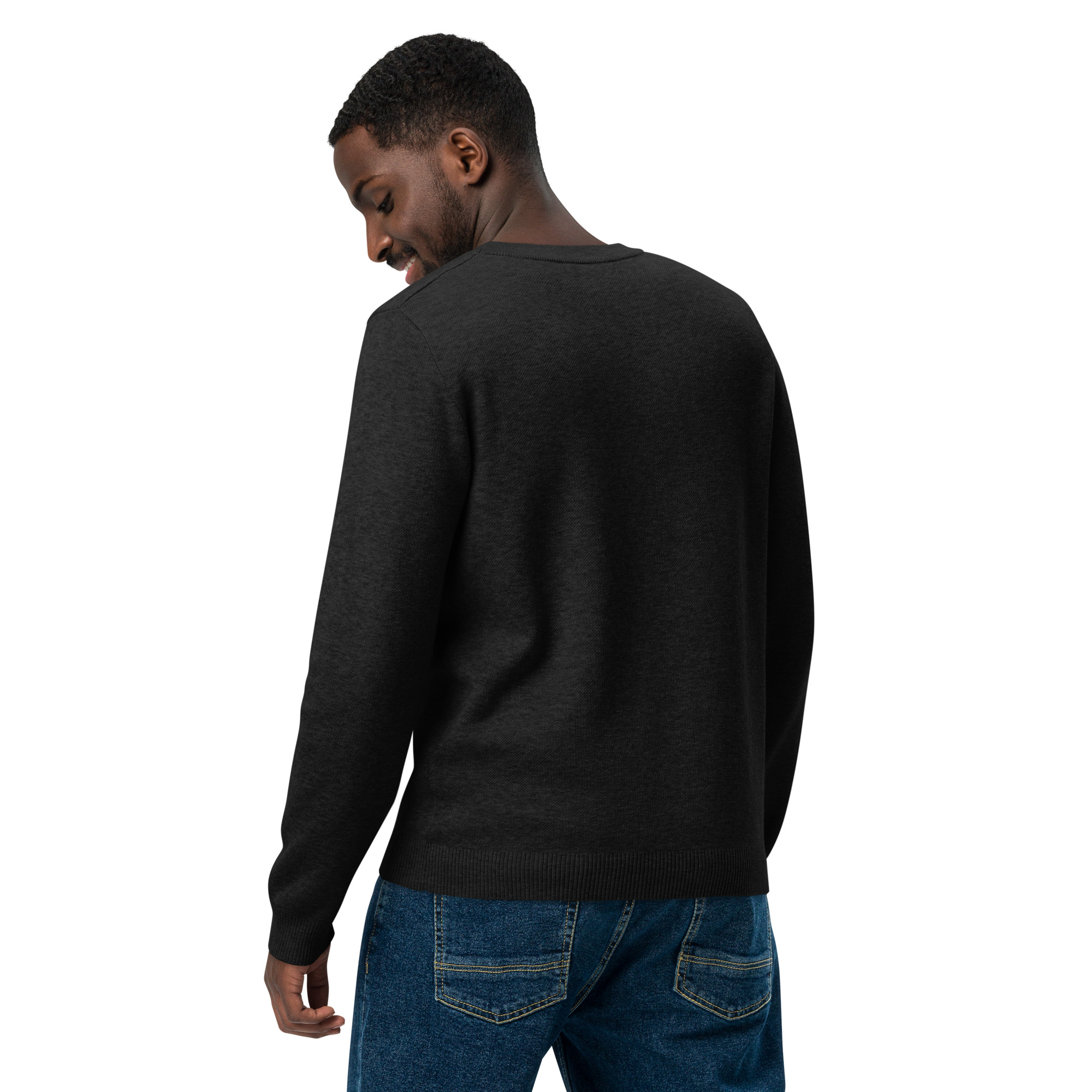 Knitted Sweater Smiling Yeti Bigfoot Mystic Black - Image 9