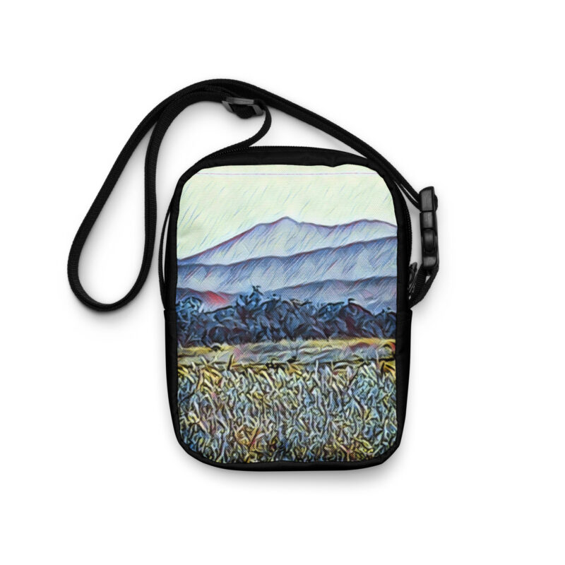 Utility crossbody bag / Hip pack Mt Tamalpais Sonoma County Enhanced