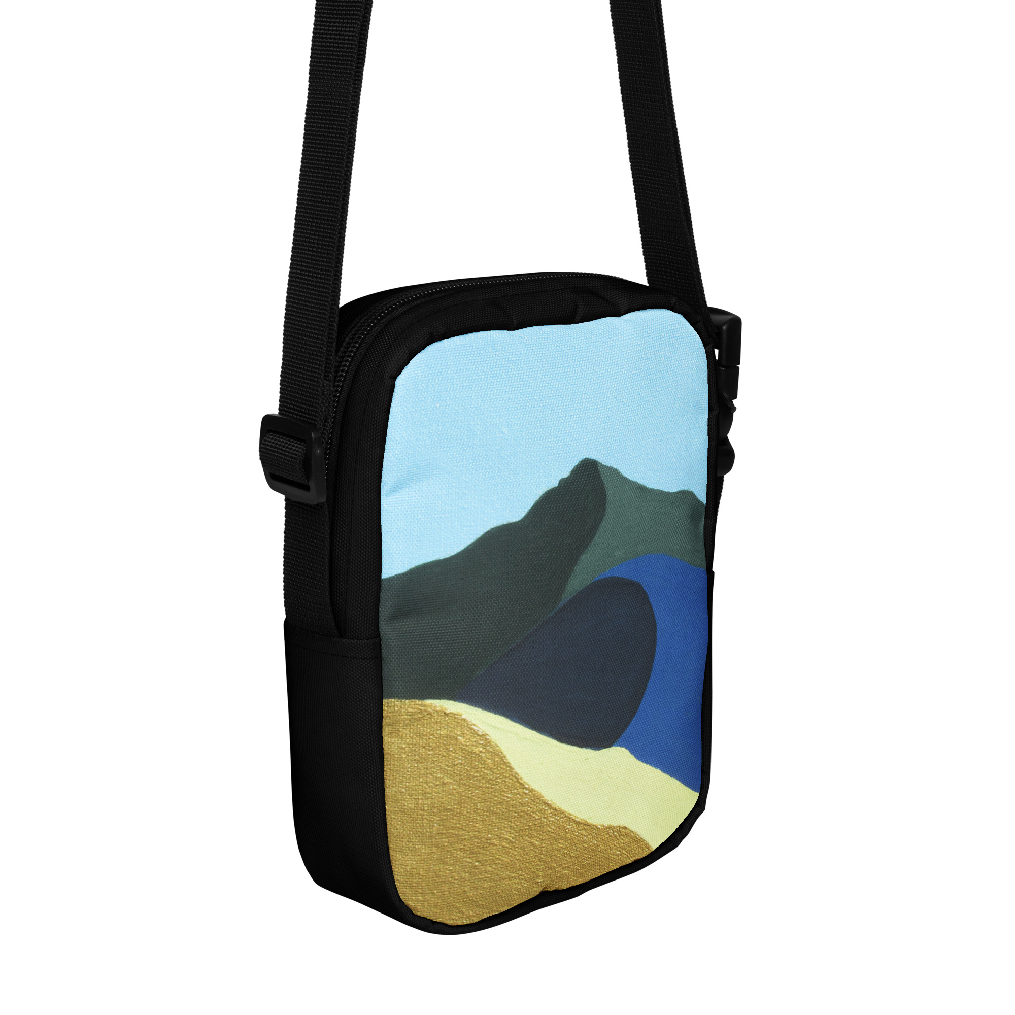 Utility crossbody bag / Hip Pack Colors of Mt Tamalpais Painting (print) - Image 8