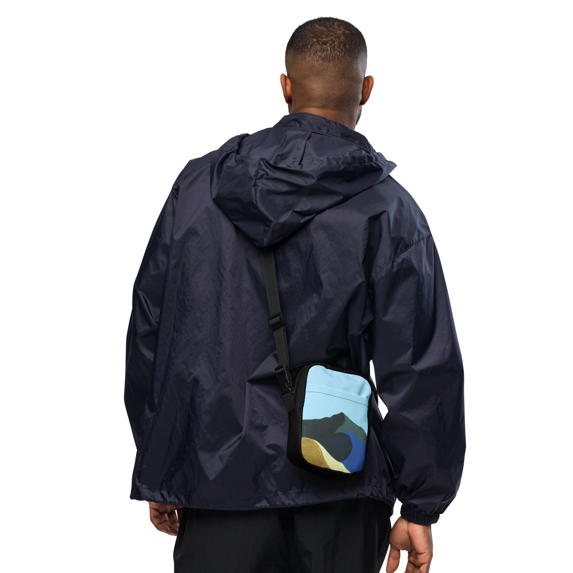 Utility crossbody bag / Hip Pack Colors of Mt Tamalpais Painting (print) - Image 11