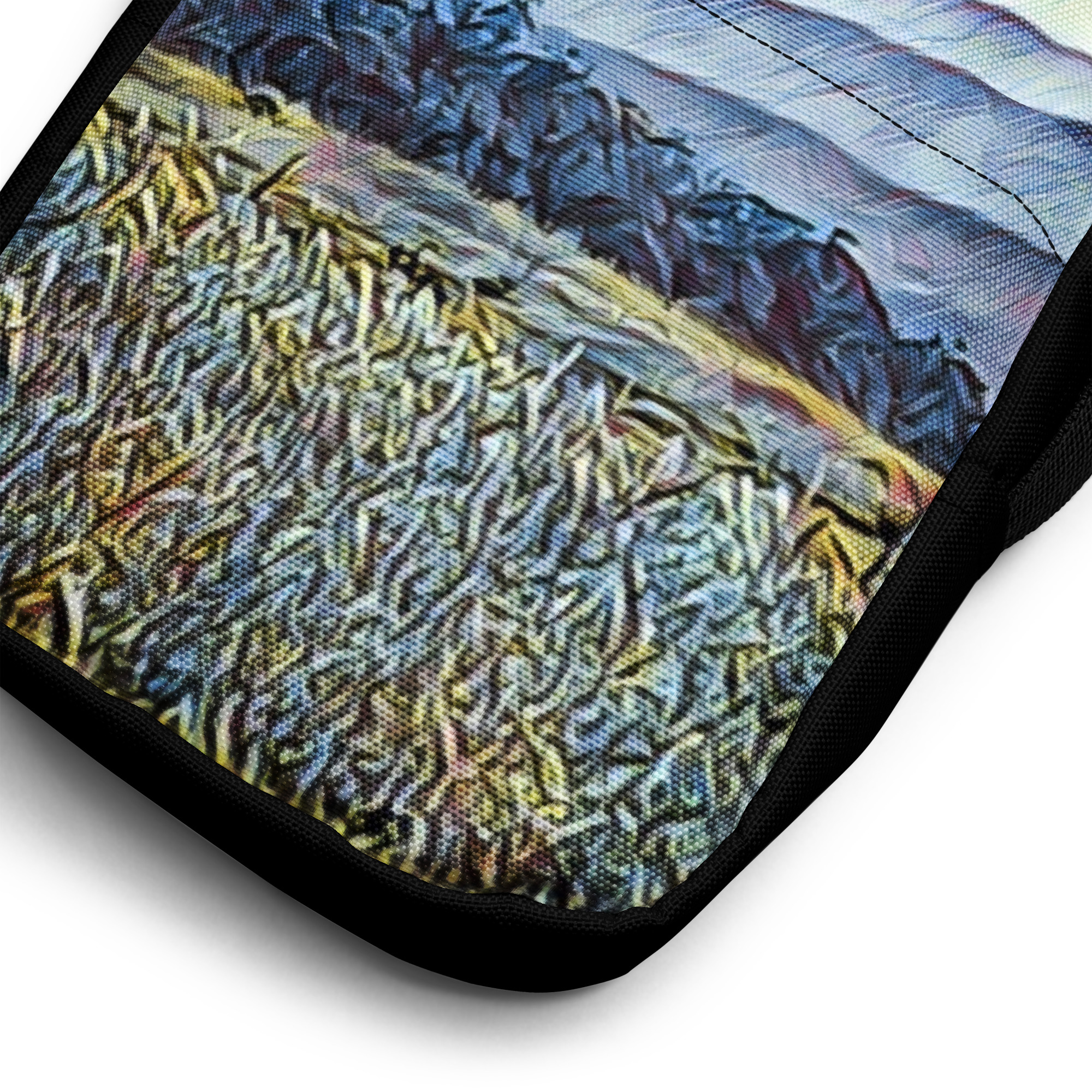 Utility crossbody bag / Hip pack Mt Tamalpais Sonoma County Enhanced - Image 9