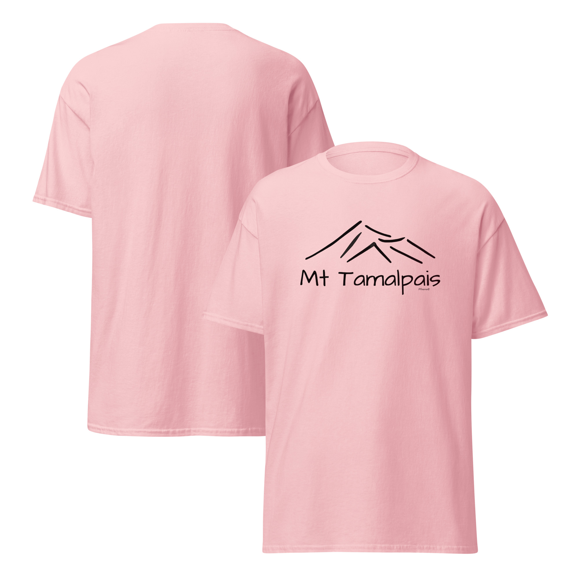 Unisex classic tee T-shirt Mt Tamalpais My Happy Place design - select color - Image 7
