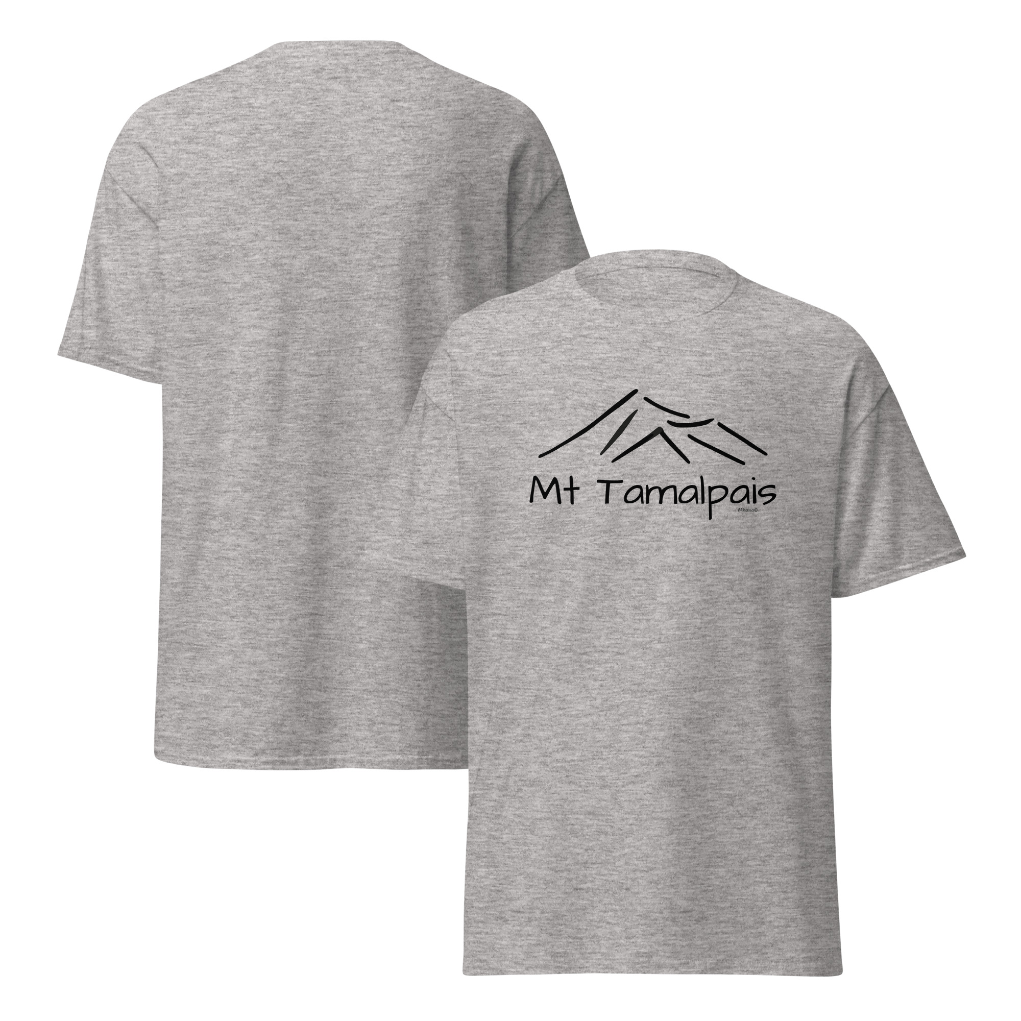 Unisex classic tee T-shirt Mt Tamalpais My Happy Place design - select color - Image 10