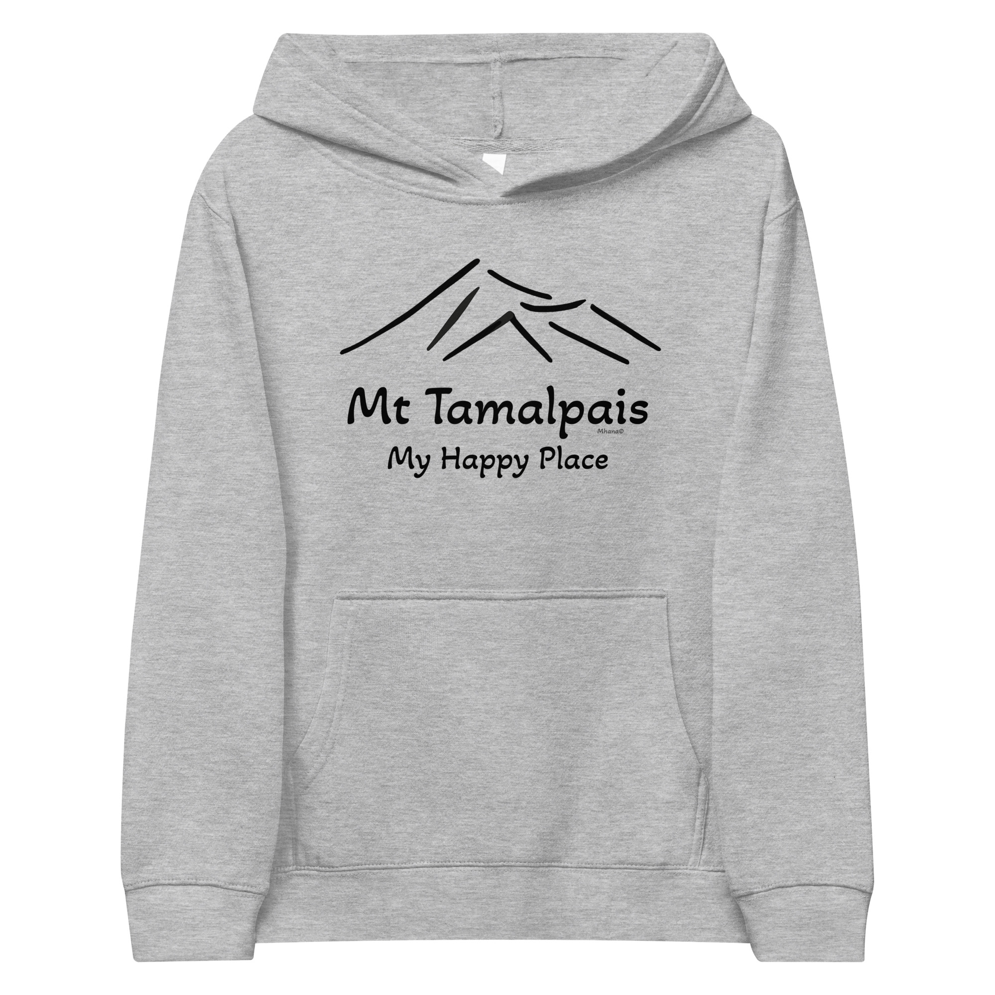 Kids fleece hoodie Mt Tamalpais Graphic My Happy Place - Image 2