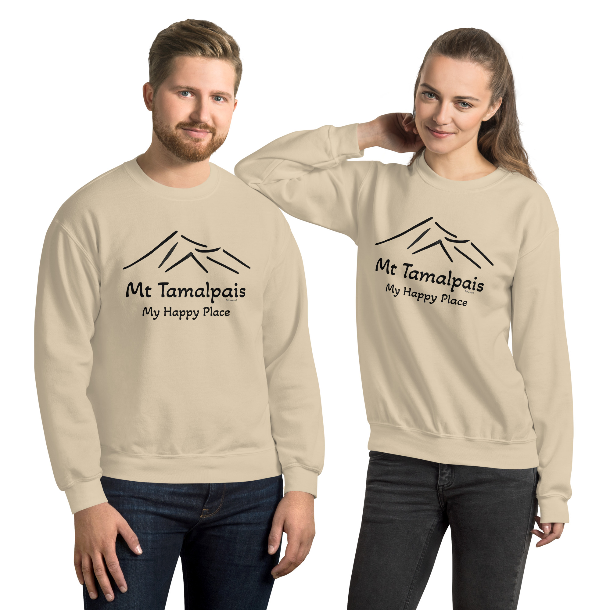 Unisex Sweatshirt Mt Tamalpais Graphic My Happy Place