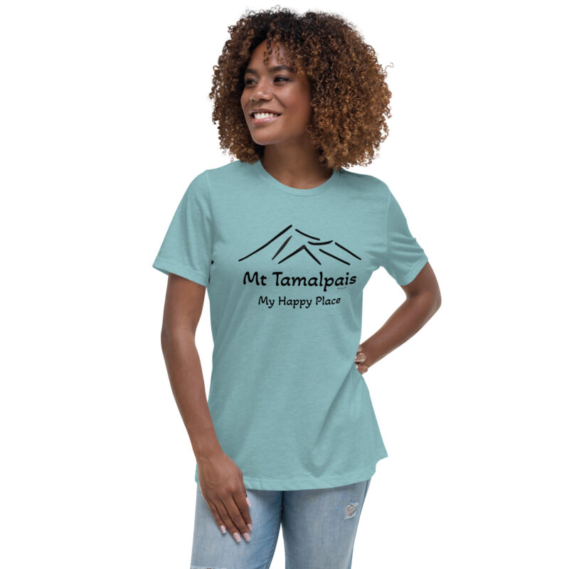 Women's Relaxed T-Shirt Mt Tamalpais Graphic My Happy Place - Print on front and back
