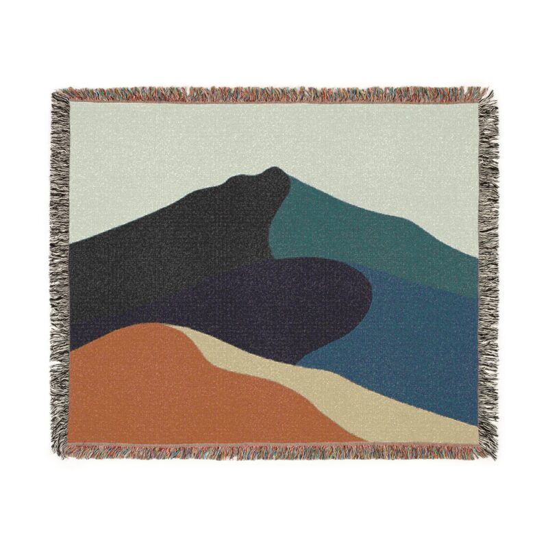 Woven Blanket Colors of Mt Tamalpais Design (Personalizable)