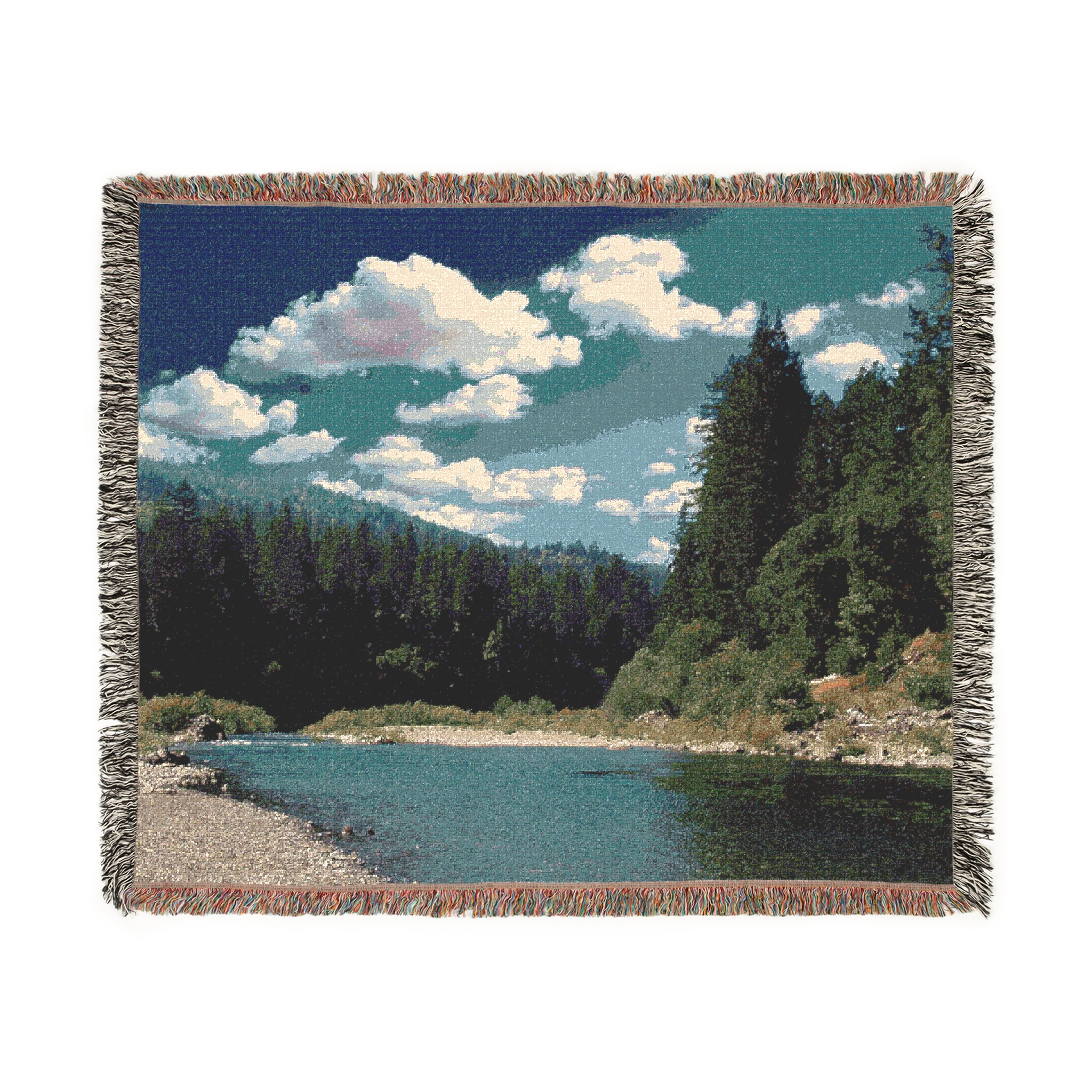 Woven Blanket - Richardson Grove Humboldt County California Redwoods - Personalizable - Image 5