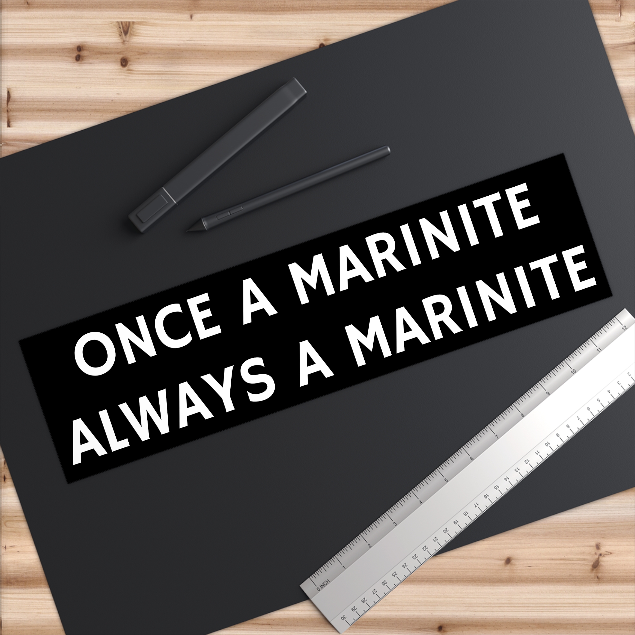 Bumper Sticker Once a Marinite Always a Marinite - Perfect for Marin Residents & Pride - select size - Image 6