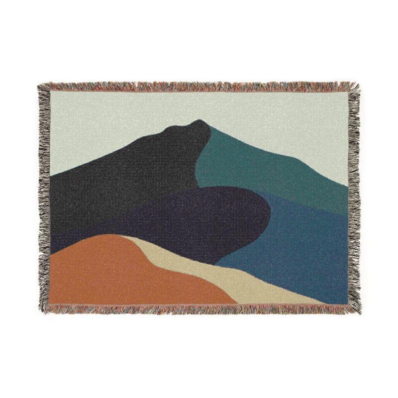 Woven Blanket Colors of Mt Tamalpais Design (Personalizable)