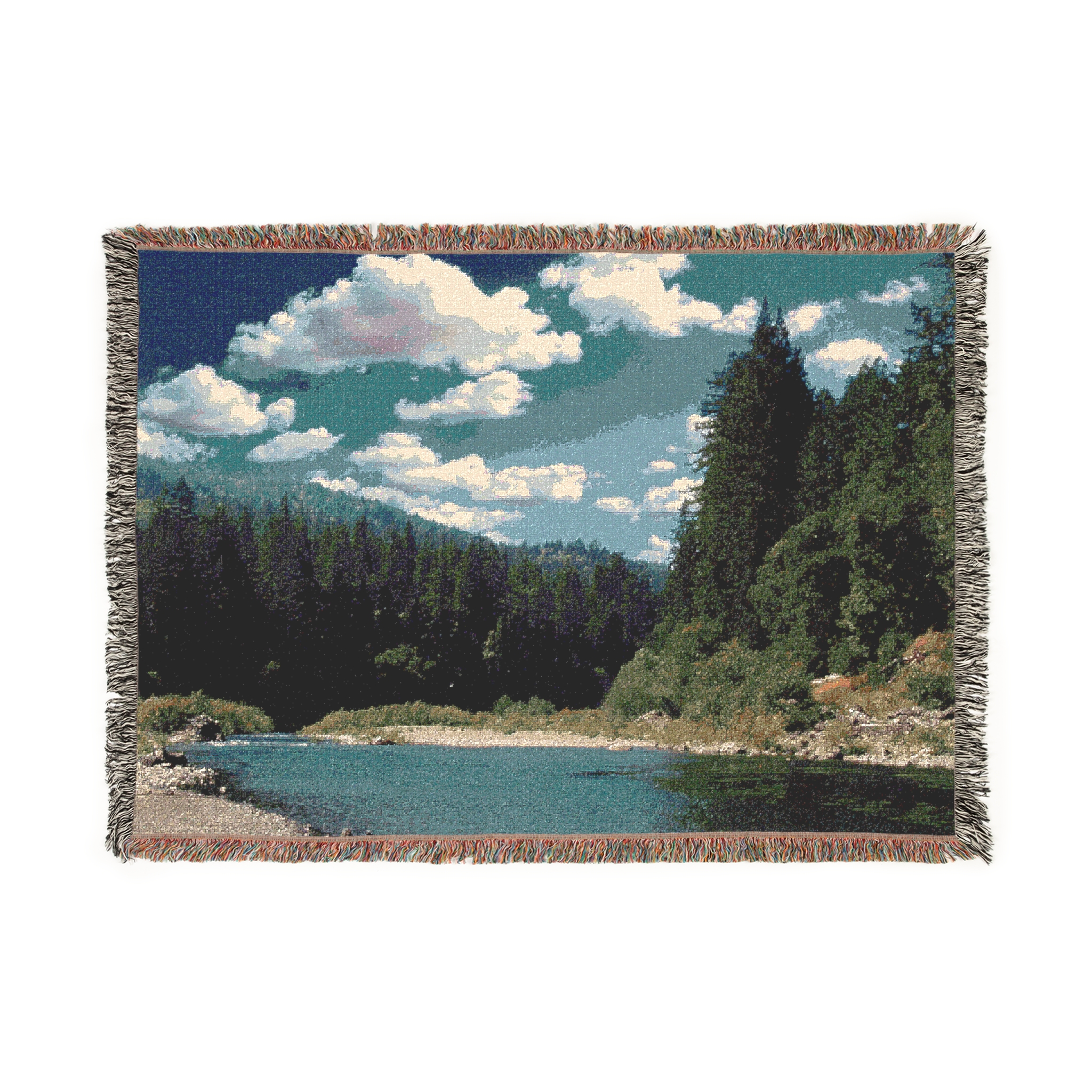 Woven Blanket - Richardson Grove Humboldt County California Redwoods - Personalizable - Image 3