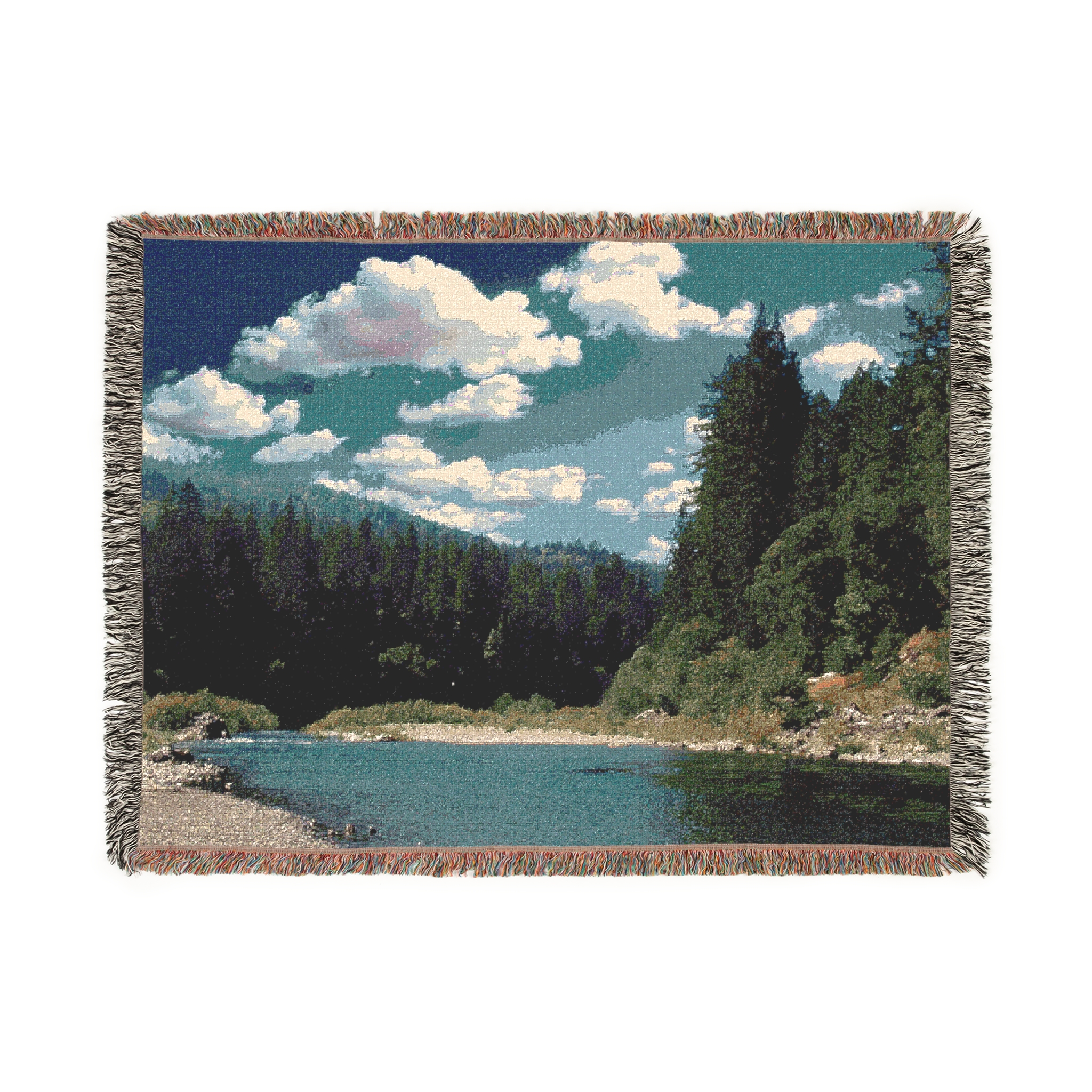 Woven Blanket - Richardson Grove Humboldt County California Redwoods - Personalizable