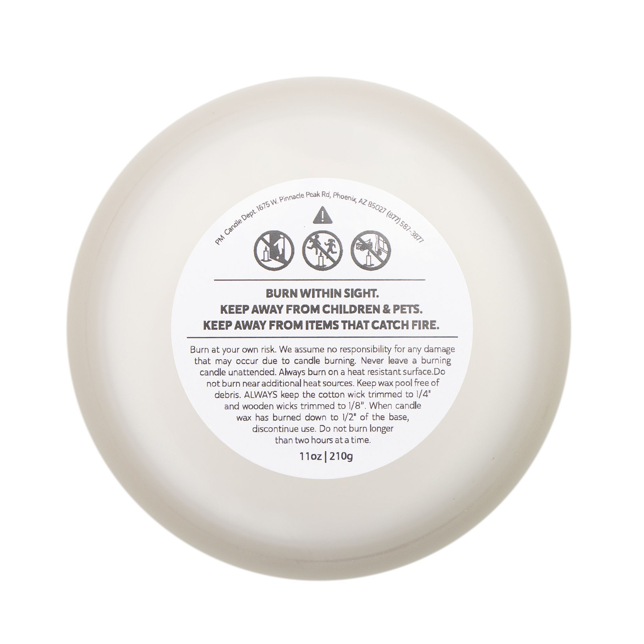 Frosted Glass Soy Candle, 11oz Vivid Colors of Mt Tamalpais (vegan - scented / unscented) - Made in USA - Image 4