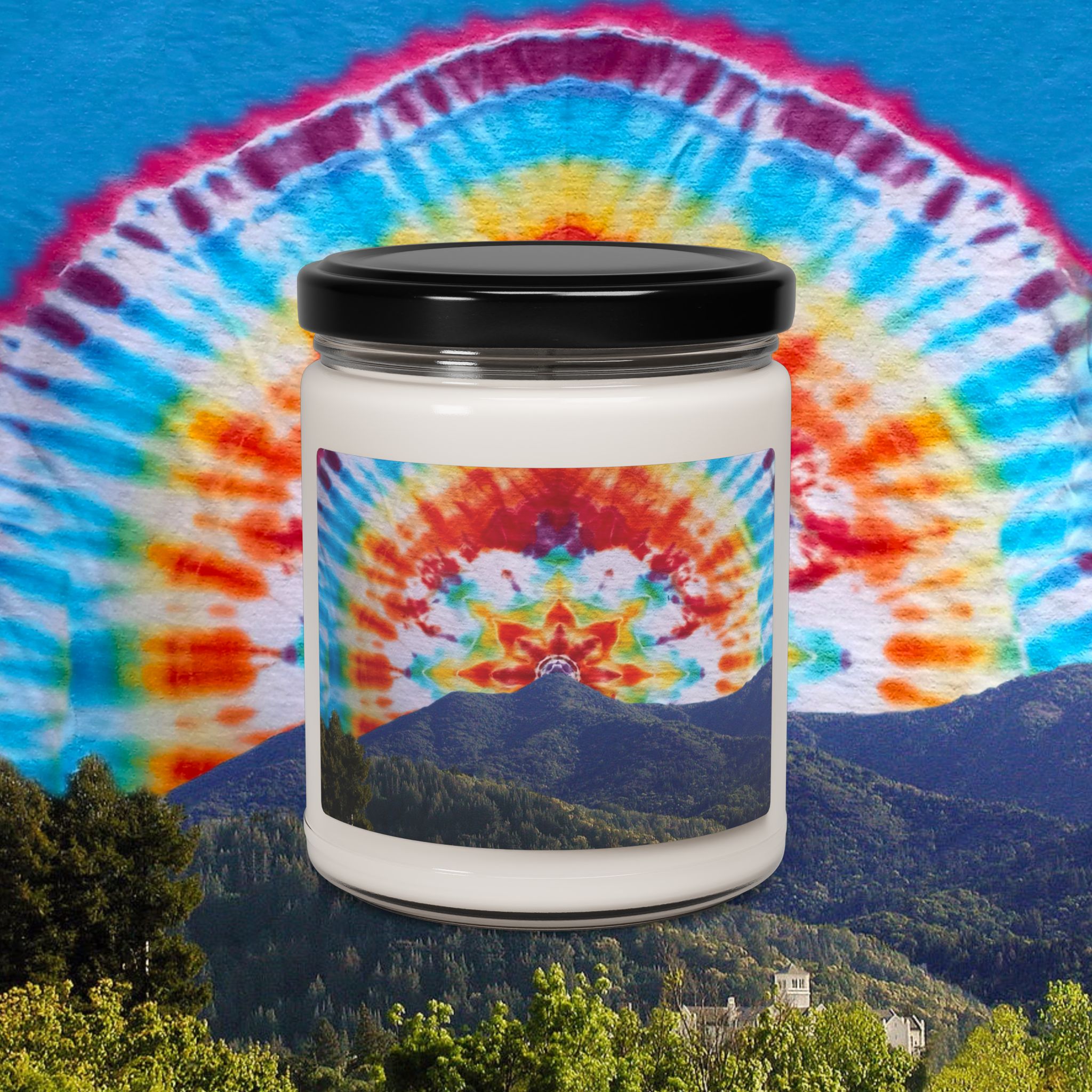 Soy Candle, Tie-Dye Mt Tamalpais Sky - Image 33