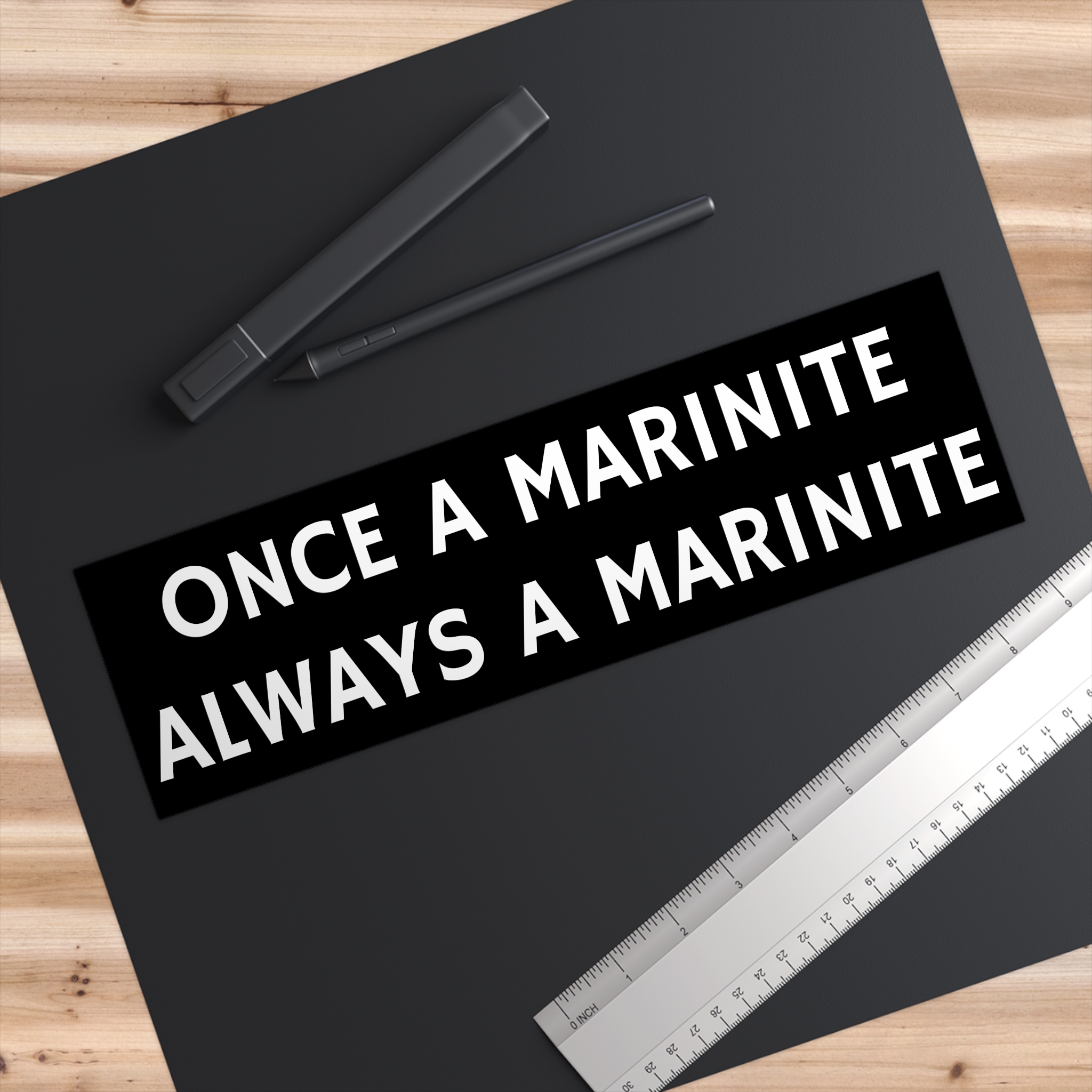 Bumper Sticker Once a Marinite Always a Marinite - Perfect for Marin Residents & Pride - select size - Image 3