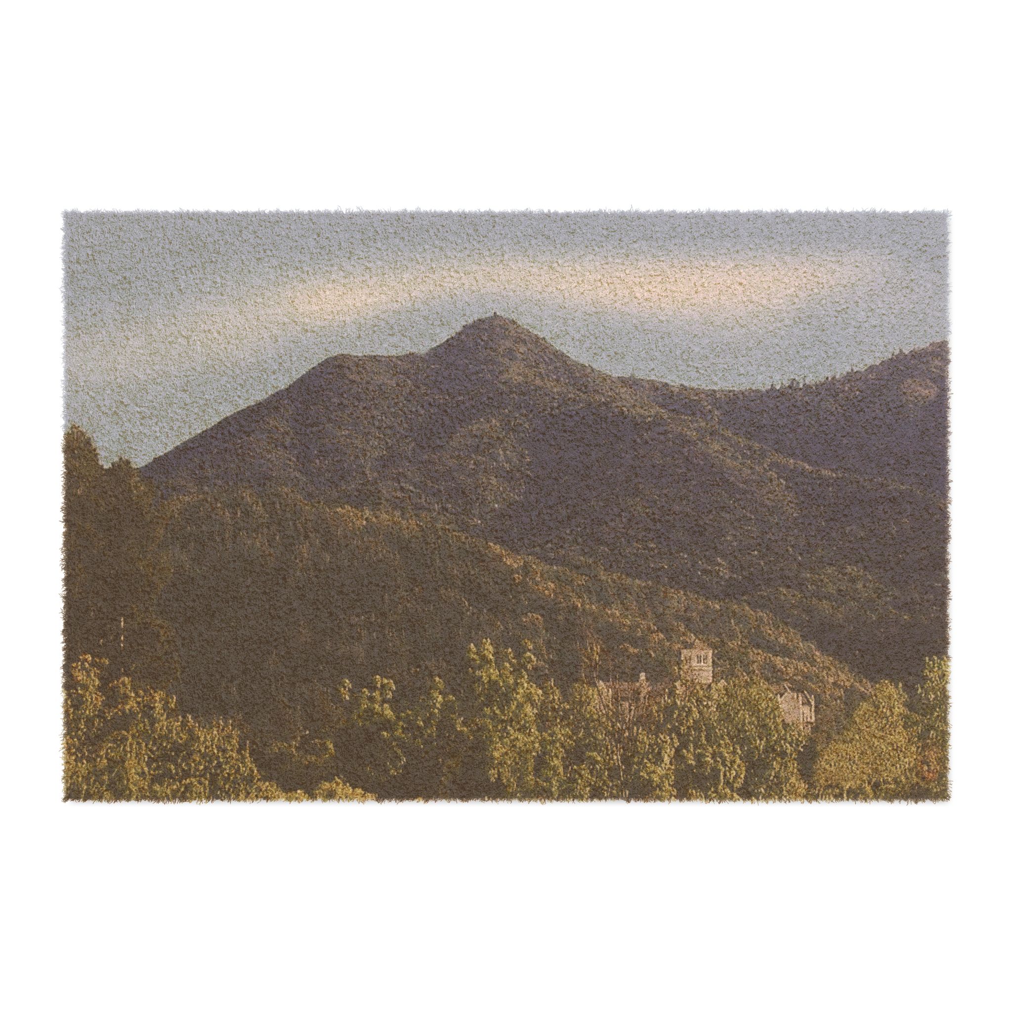 Echo Friendly Doormat Mt Tamalpais San Anselmo California Church Tower Design