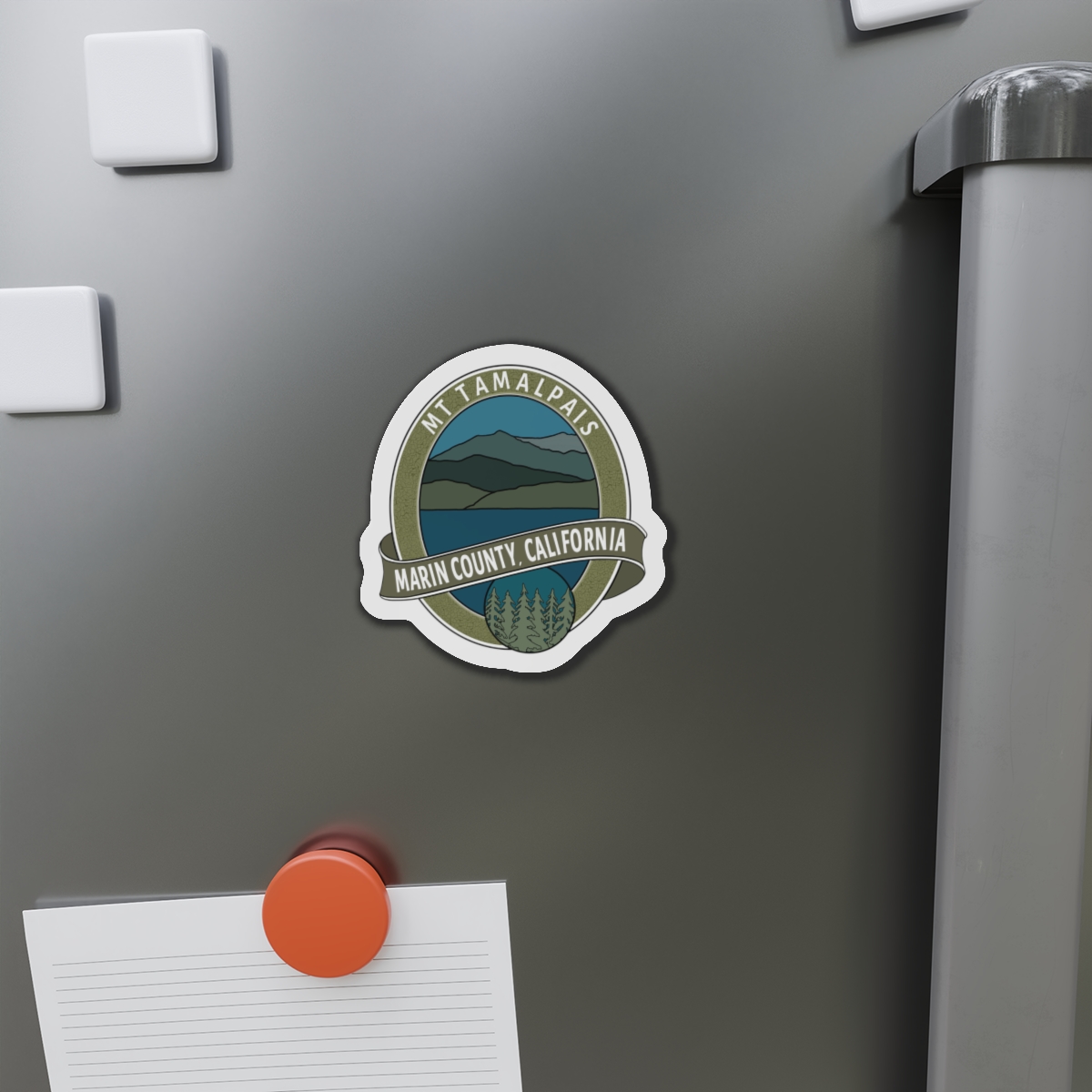 Die-Cut Magnets Oval Mt Tamalpais Marin County California Collector's Design - Image 11