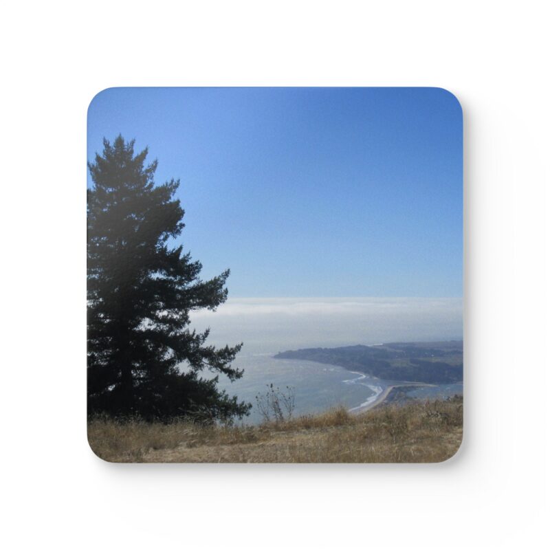 Corkwood Coaster (Set of 4) Mt Tamalpais Stinson Beach - Made in USA