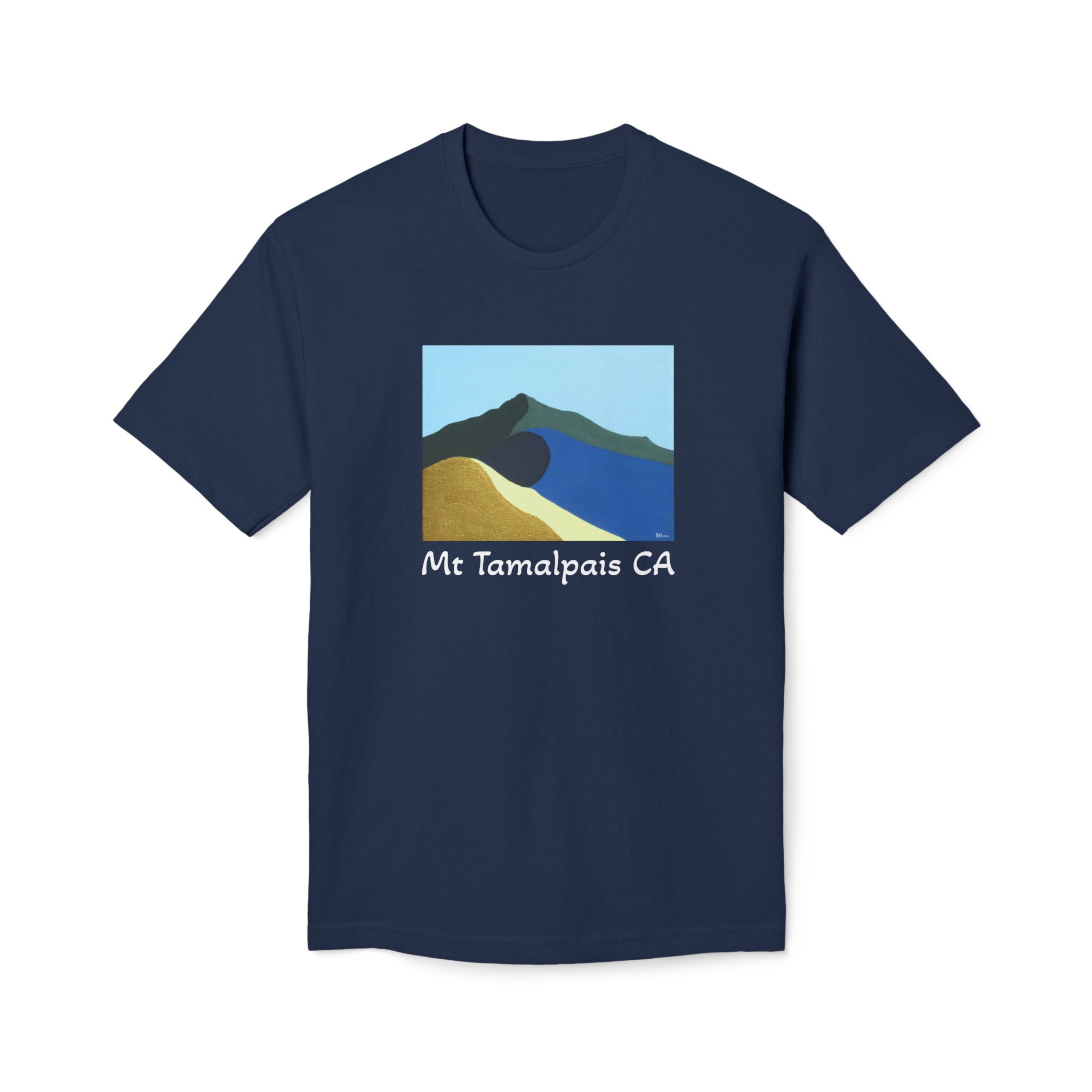 Meduim-Weight T-shirt -Colots of Mt Tamalpais Painting (print) - Select color - Made and assembled in the USA - Image 9