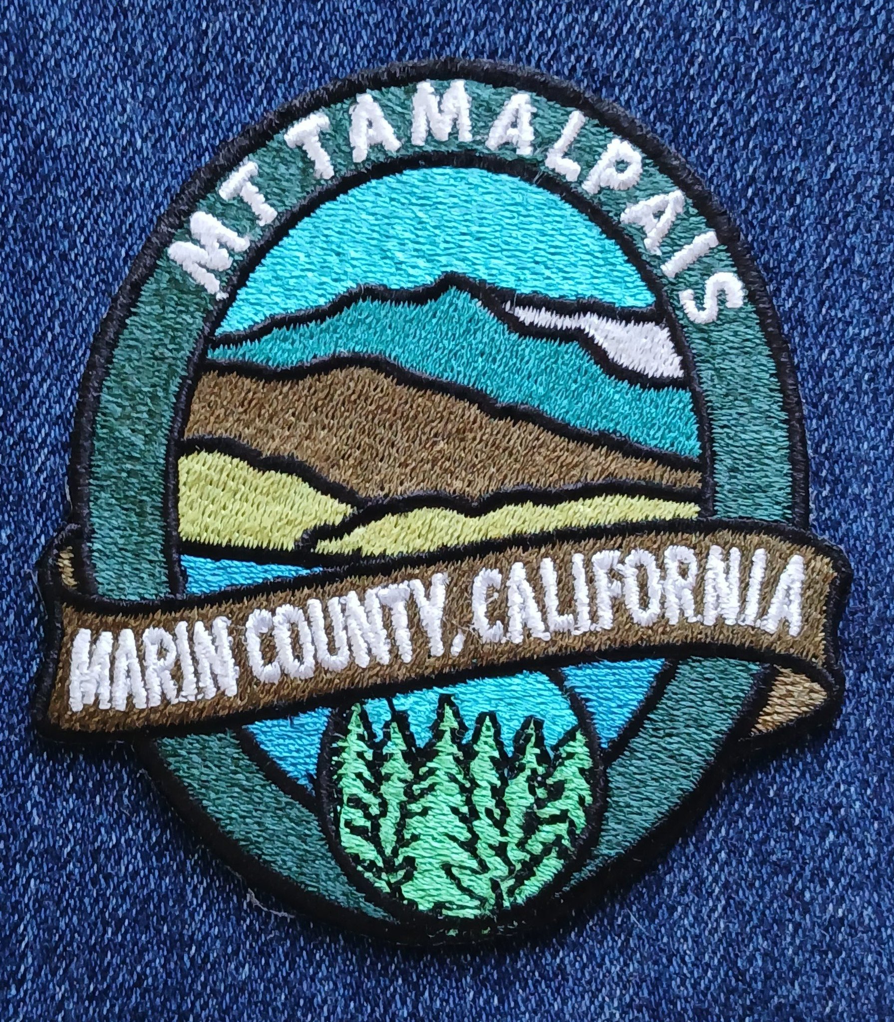 250 pack Product - Embroidered Iron-on / Sew-on Patch - Mt Tamalpais Marin County California Oval Souvenir Design - Made in USA - Image 6