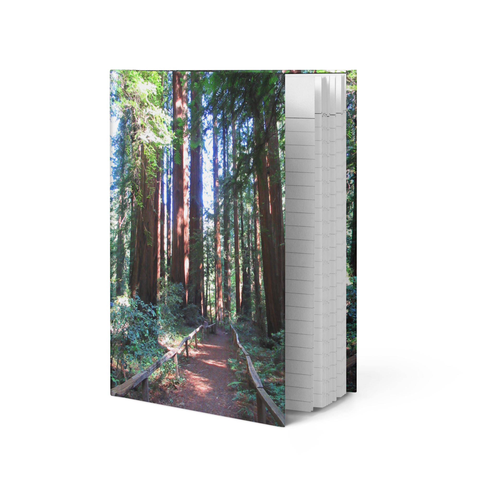 Hardcover journal matte California Redwood Trail - Made in USA