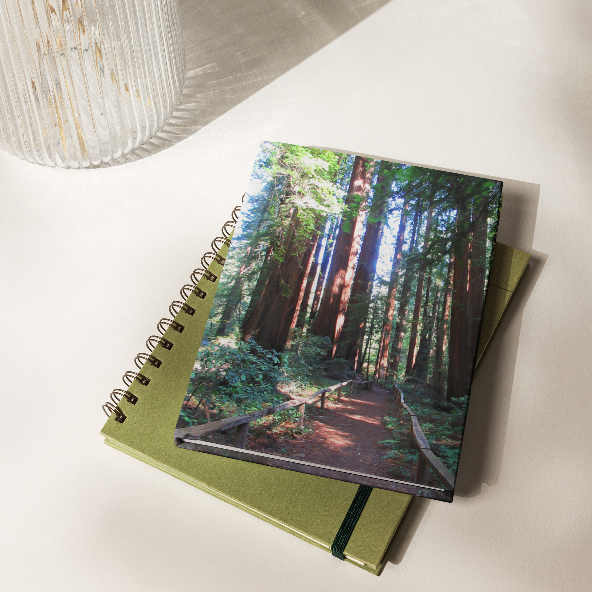 Hardcover journal matte California Redwood Trail - Made in USA - Image 5