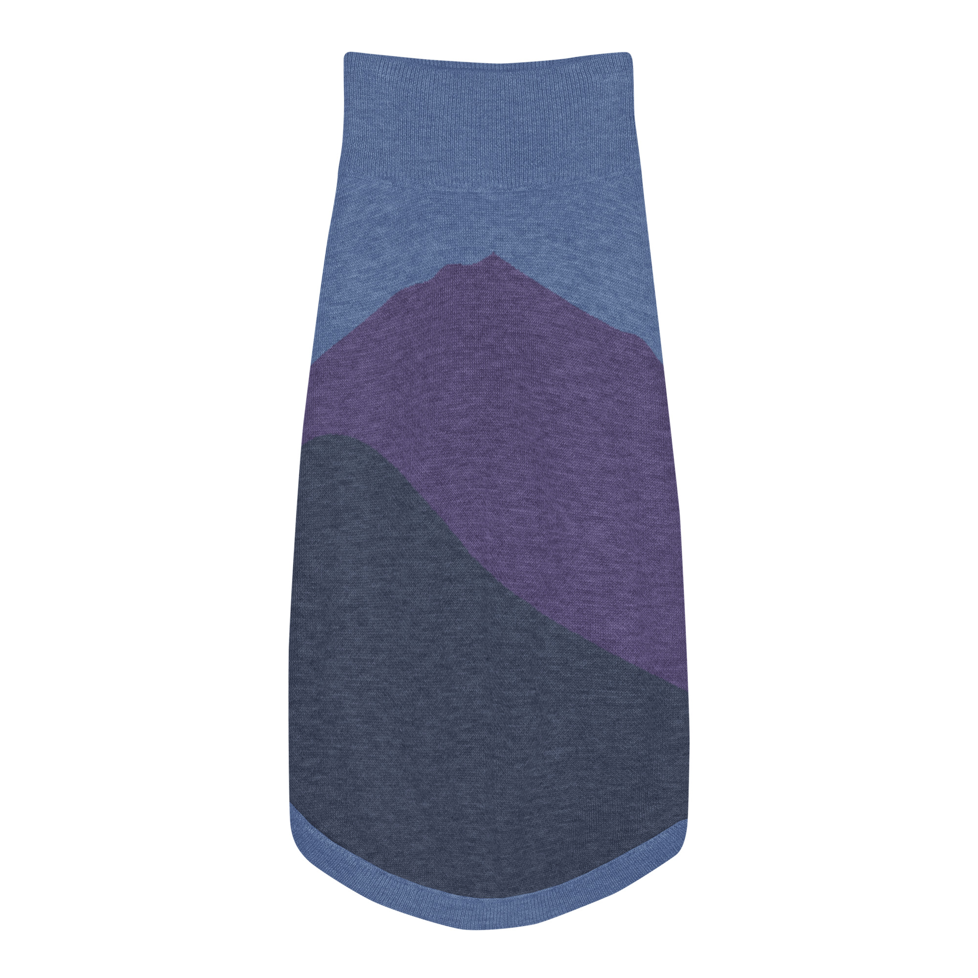 Knitted pet sweater - Mt Tamalpais - Purple Navy Denim Blue - Image 19