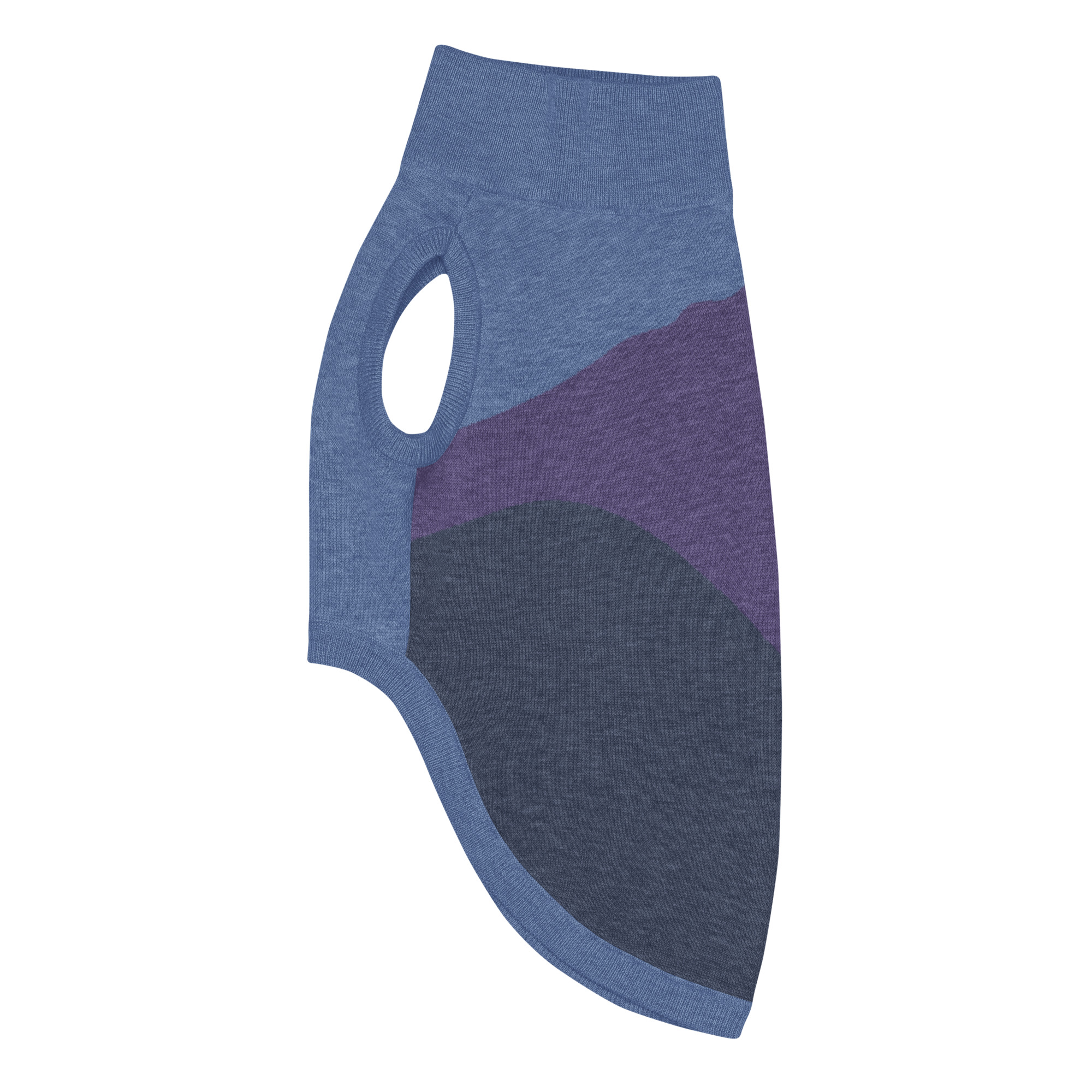 Knitted pet sweater - Mt Tamalpais - Purple Navy Denim Blue - Image 20