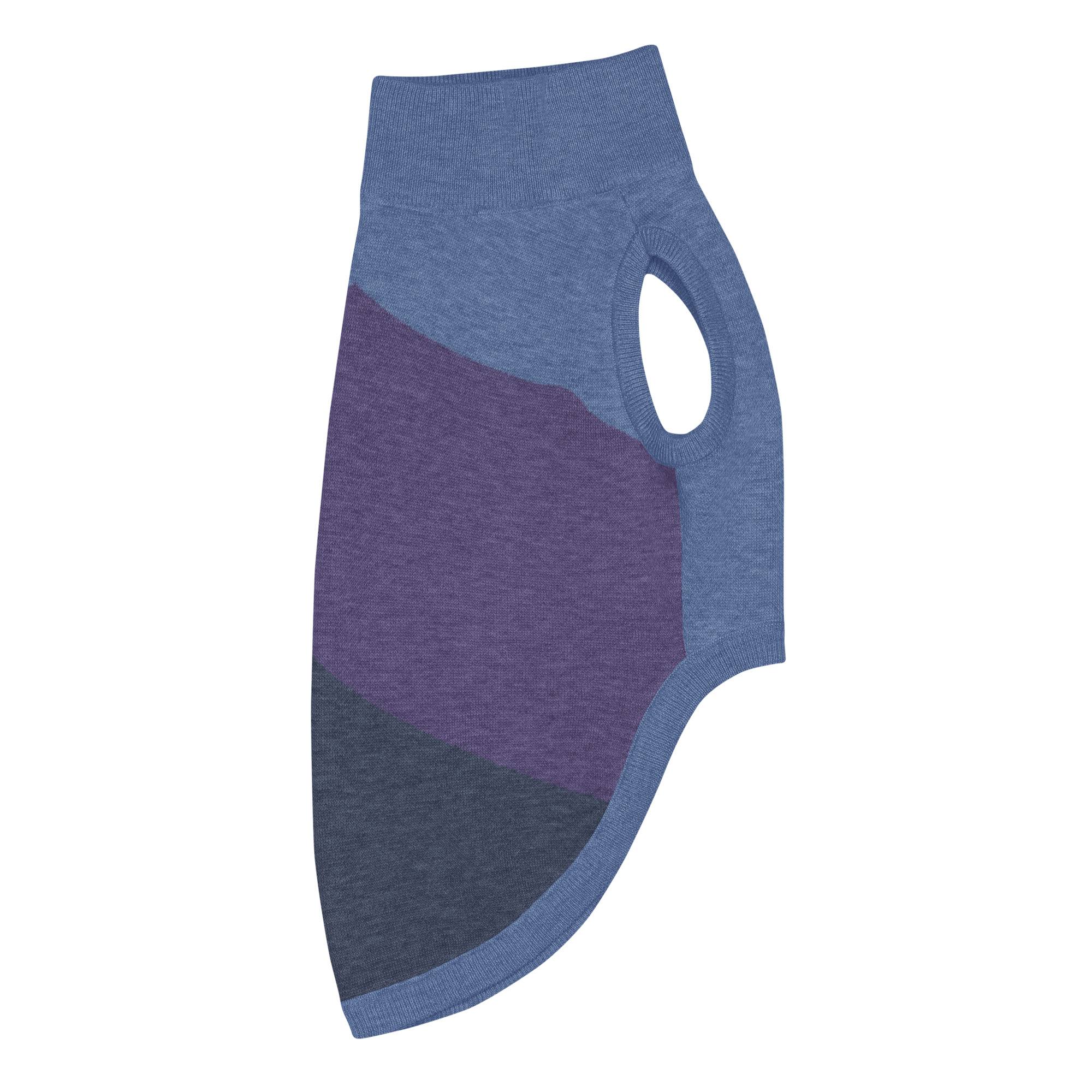 Knitted pet sweater - Mt Tamalpais - Purple Navy Denim Blue - Image 21