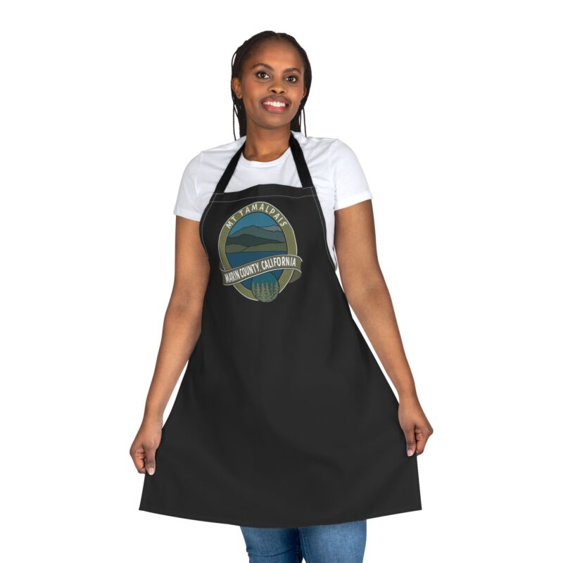 Apron - Oval Mt Tamalpais Marin County California Souvenir Design - Made in USA - PFY