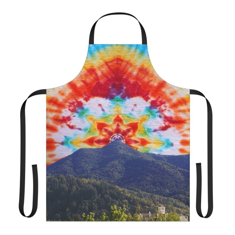 Apron - Tie-Dye Mt Tamalpais Sky Design - Made in USA - PFY