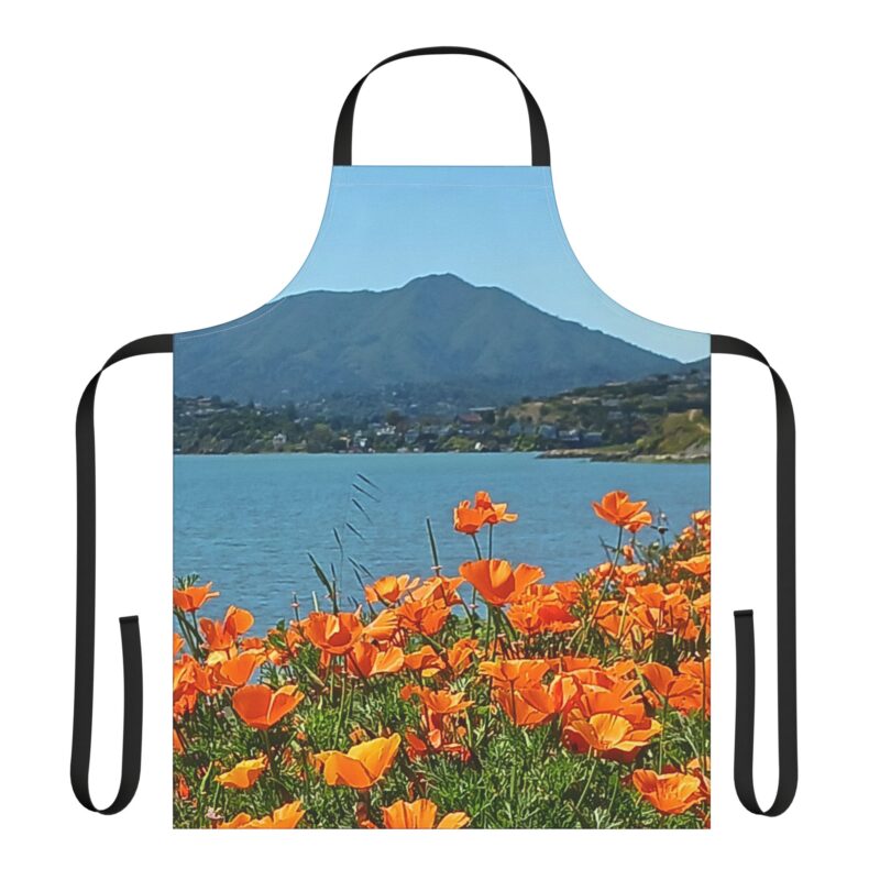 Apron - Mt Tamalpais Tiburon California Poppies - Made in USA - PFY