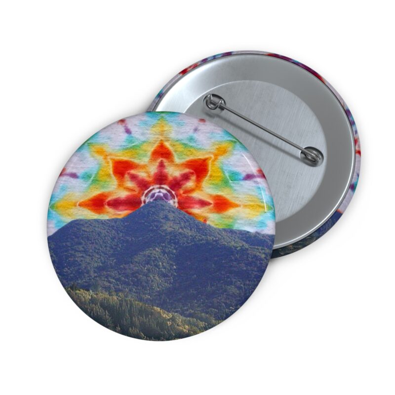 Tie-Dye Mt Tamalpais Sky - Pin Button — California State Park