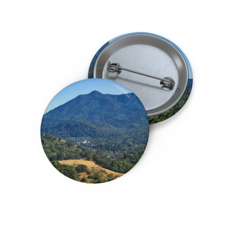 Mt Tamalpais San Anselmo California Photograph - Pin Button - Select size