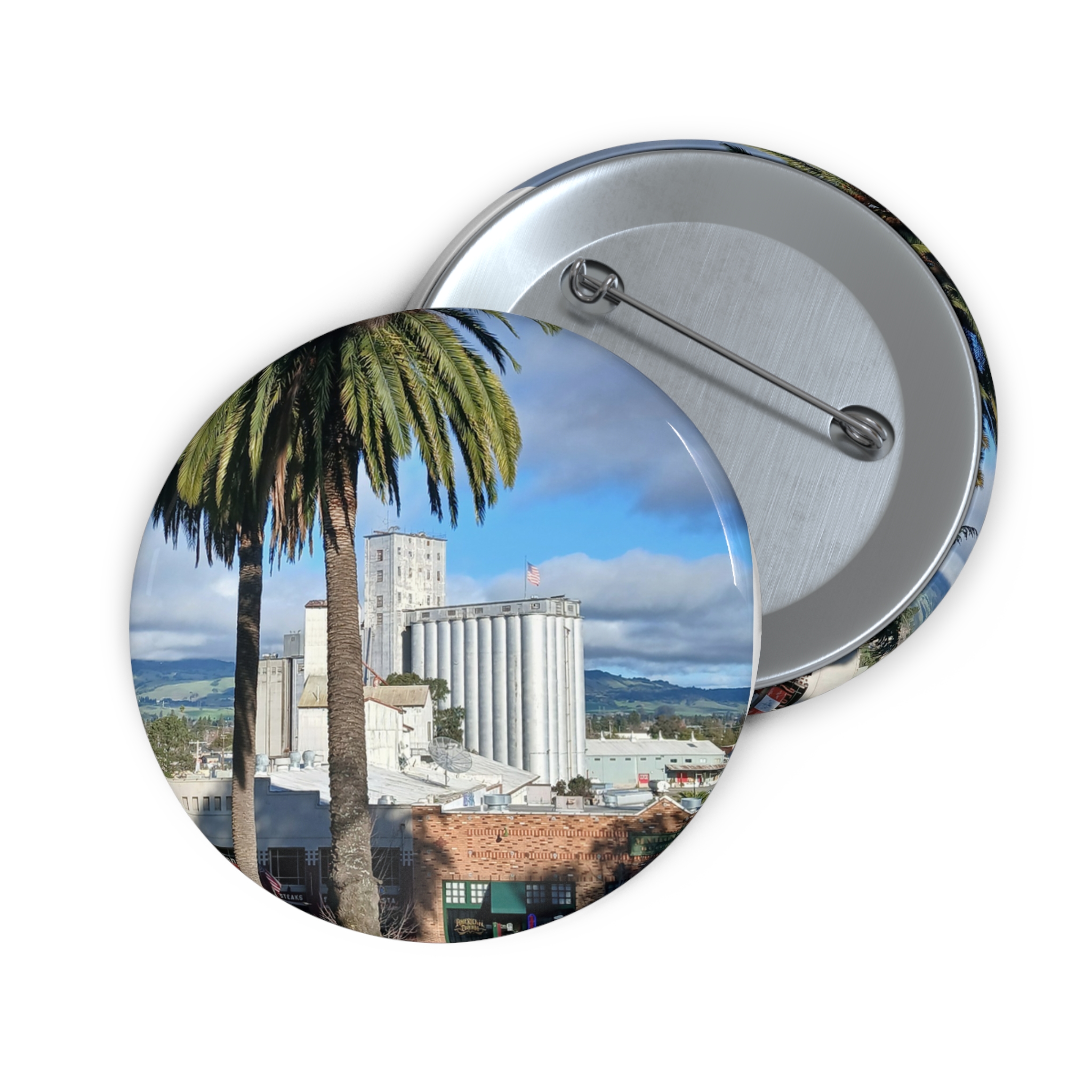 Petaluma Old Mill Tower - Pin - Button - 3 sizes - Image 3
