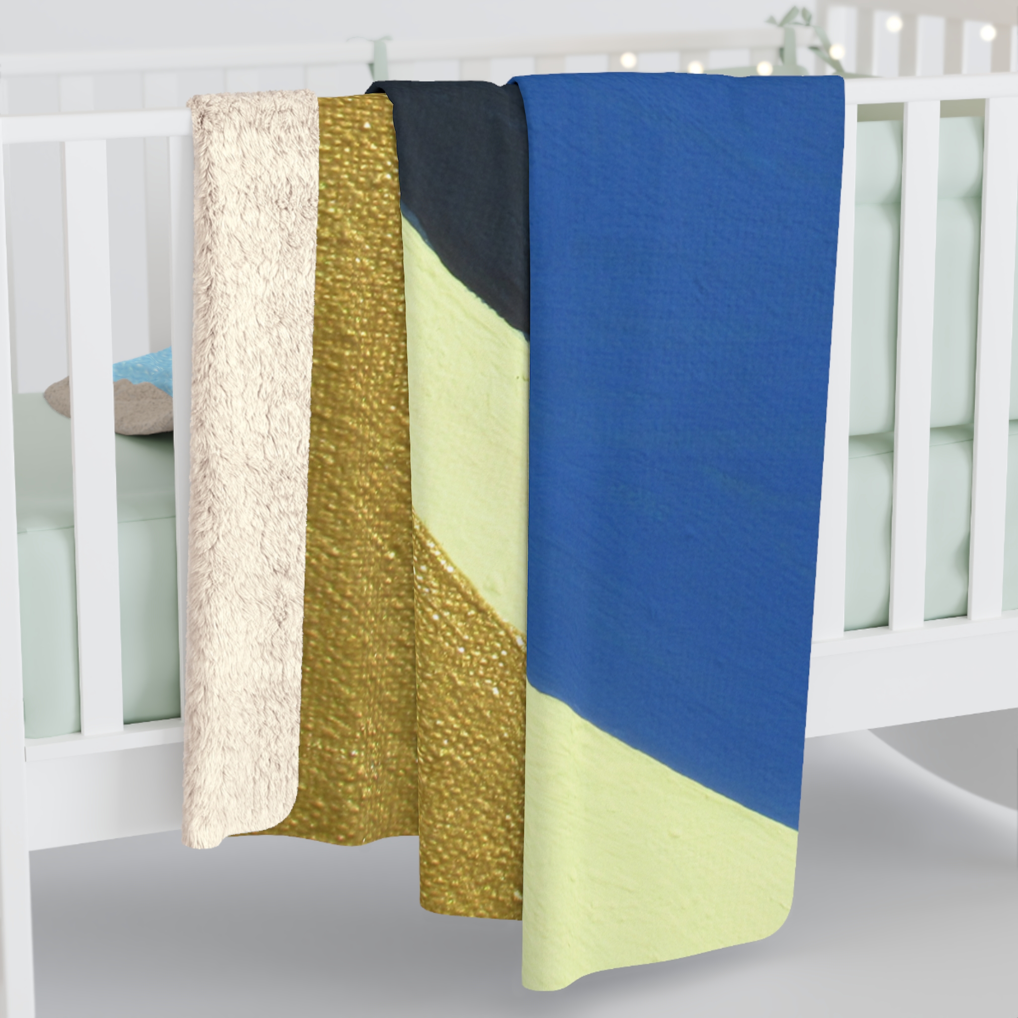 Cozy Sherpa Fleece Blanket - Colors of Mt Tamalpais Hand Painted (print) Soft, Warm & Stylish Home Decor and RVs - Select color - Image 8