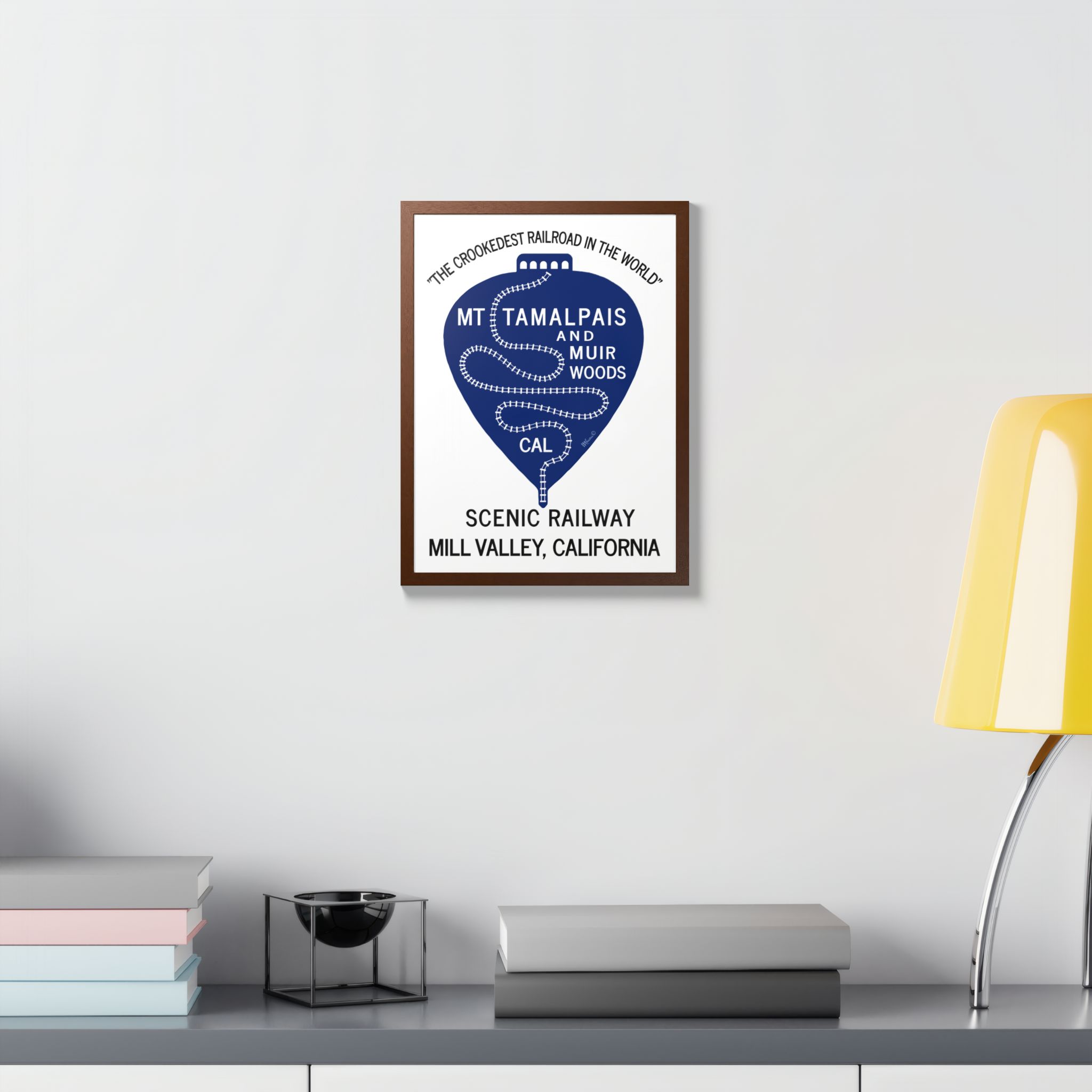 Vintage 1911 Mt Tamalpais Muir Woods Railroad Mill Valley California - Hand-crafted wooden frame - select options - Made in USA - Image 12