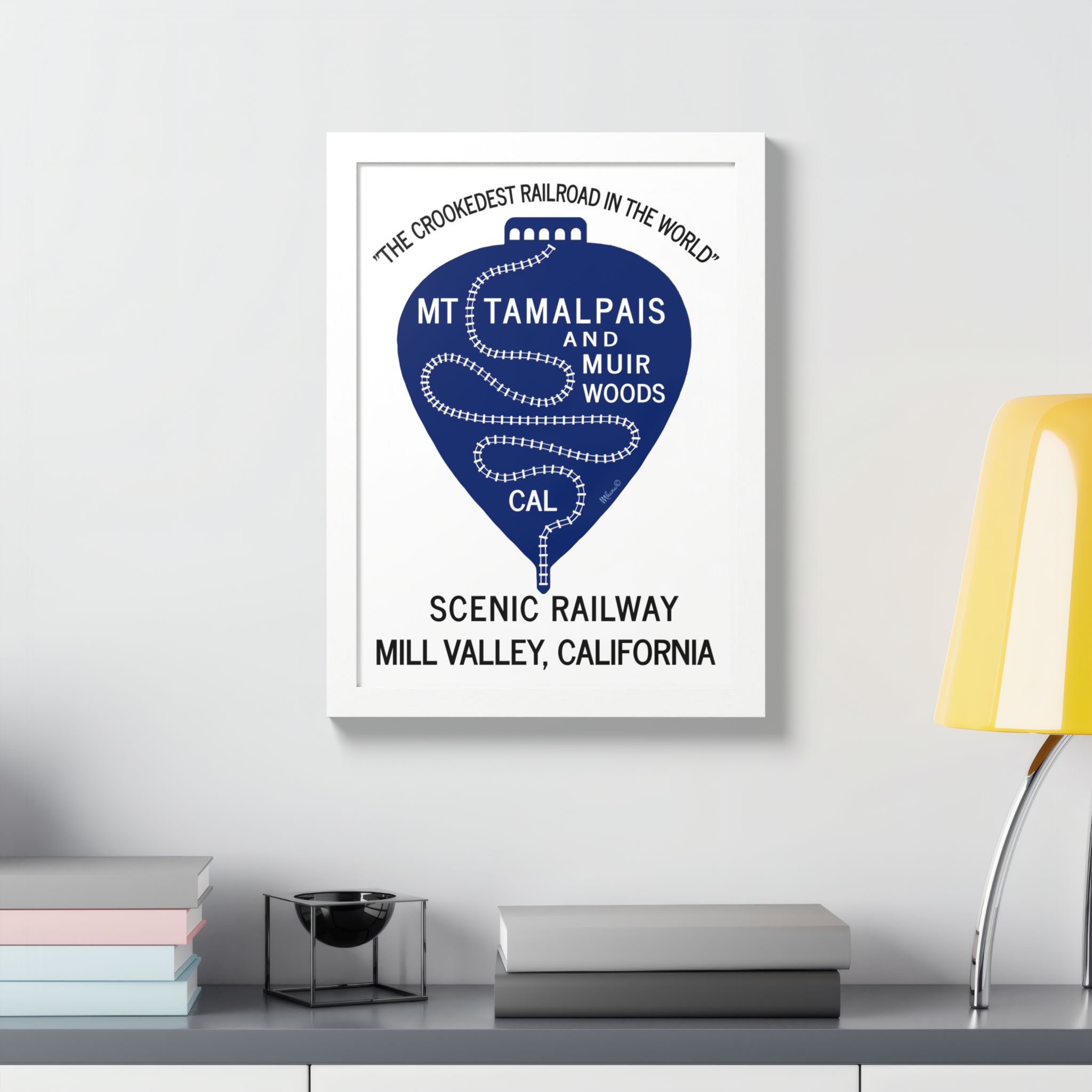 Vintage 1911 Mt Tamalpais Muir Woods Railroad Mill Valley California - Hand-crafted wooden frame - select options - Made in USA - Image 6