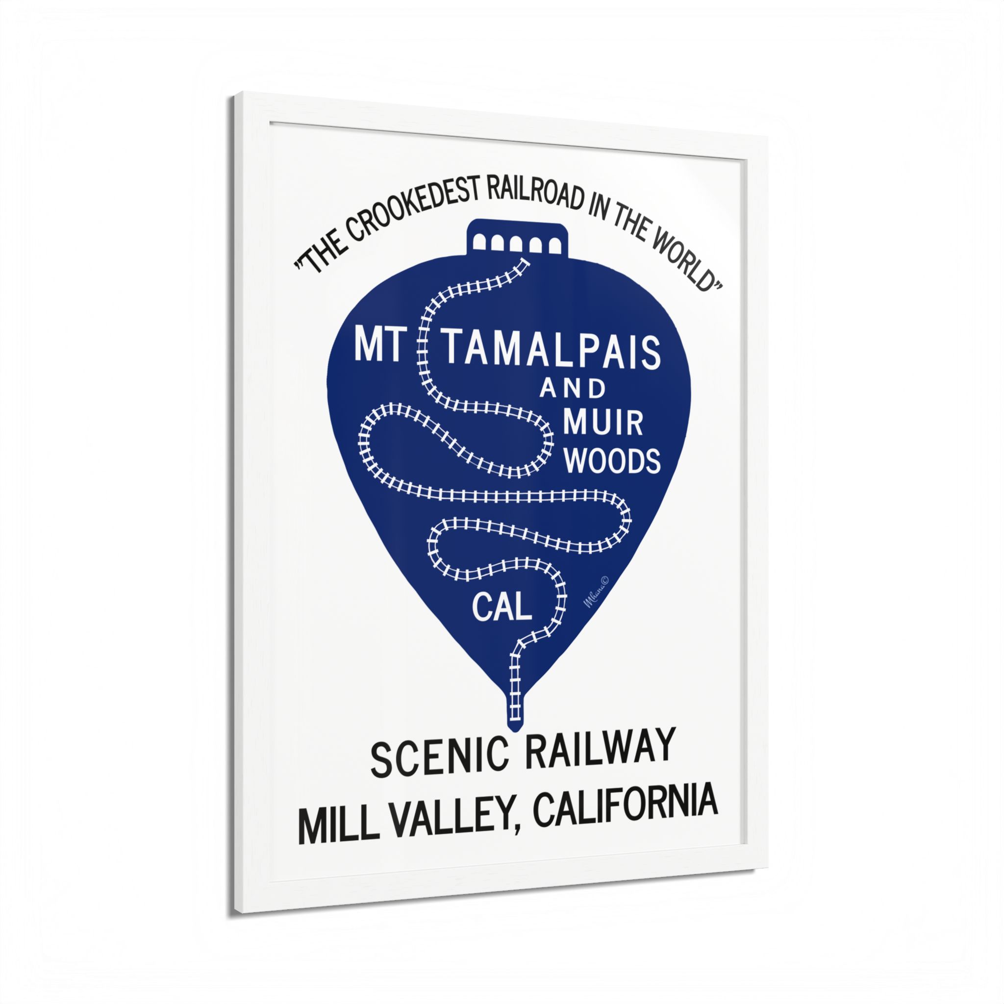 Vintage 1911 Mt Tamalpais Muir Woods Railroad Mill Valley California - Hand-crafted wooden frame - select options - Made in USA - Image 14